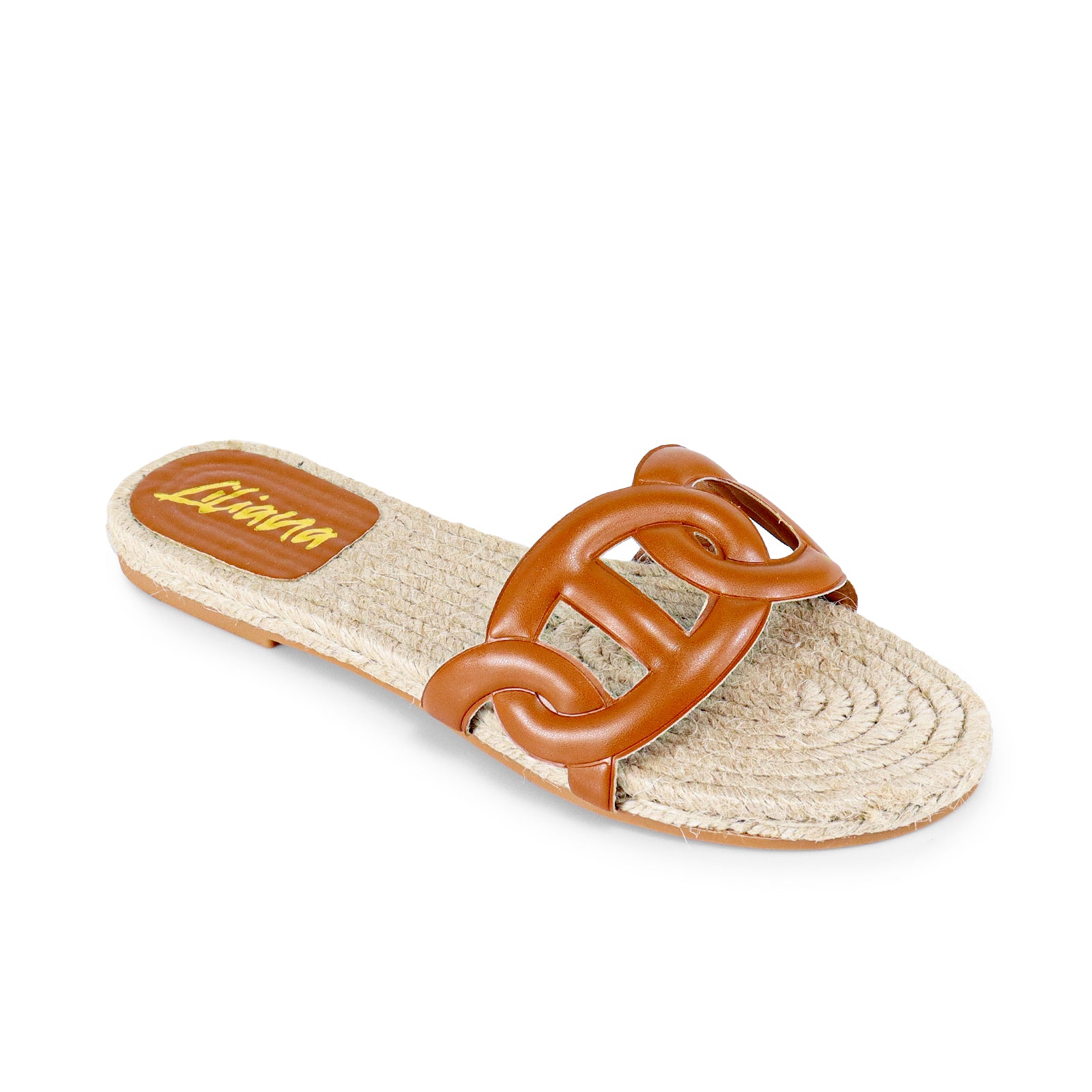 AILEEN-1 ESPADRILLE SANDAL WITH PU FOAM UPPER-TAN â Liliana Shoes