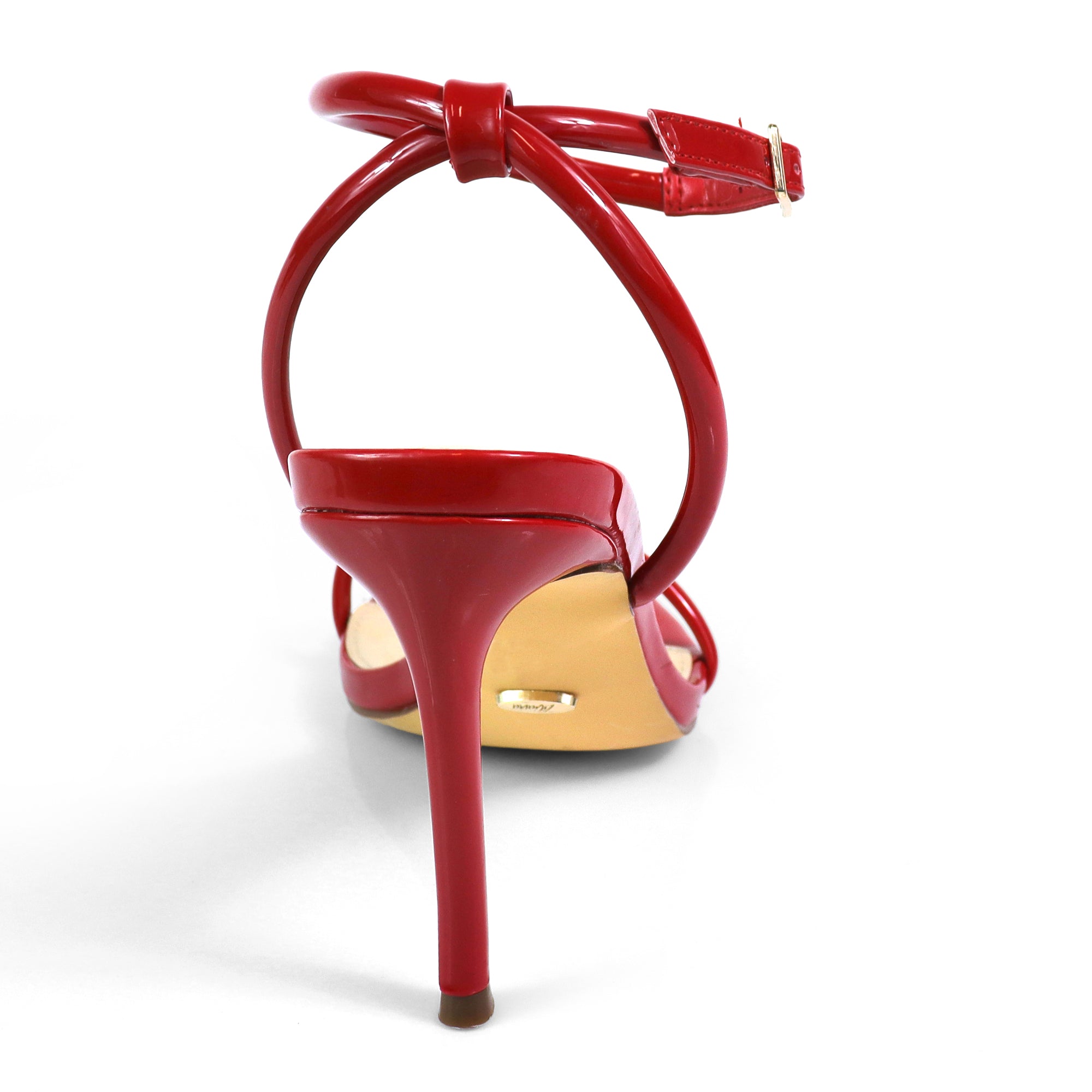 ABRANA-1 ANKLE STRAP SINGLE SOLE HEEL RED