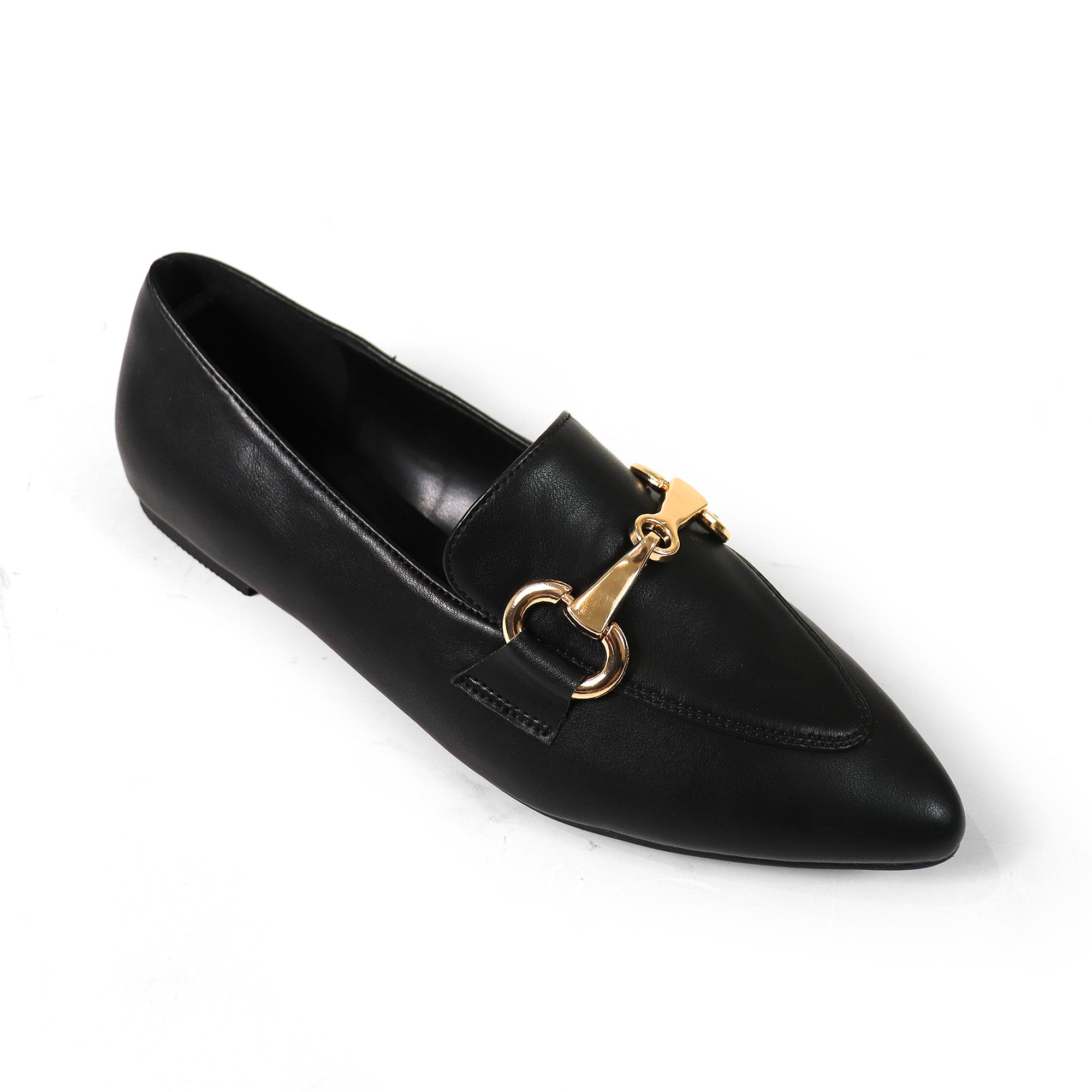 ADAEL-1 HORSEBIT LOAFER FLAT BLACK
