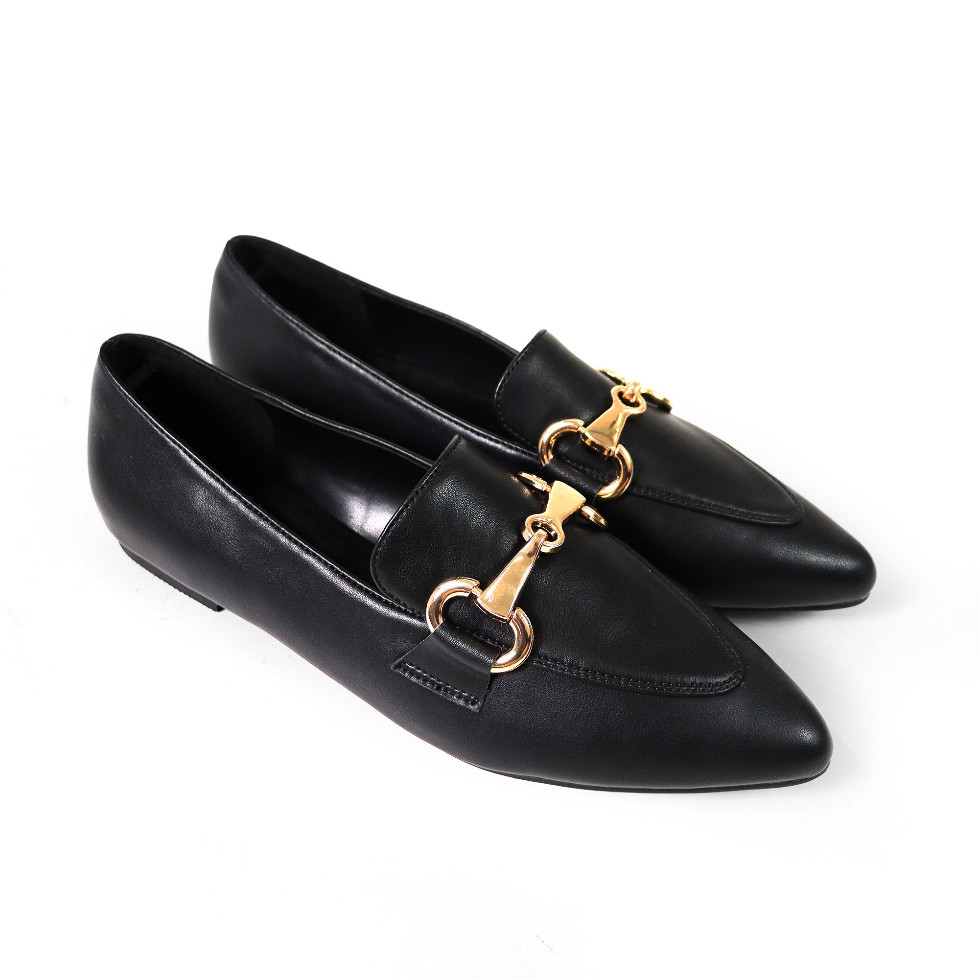ADAEL-1 HORSEBIT LOAFER FLAT BLACK
