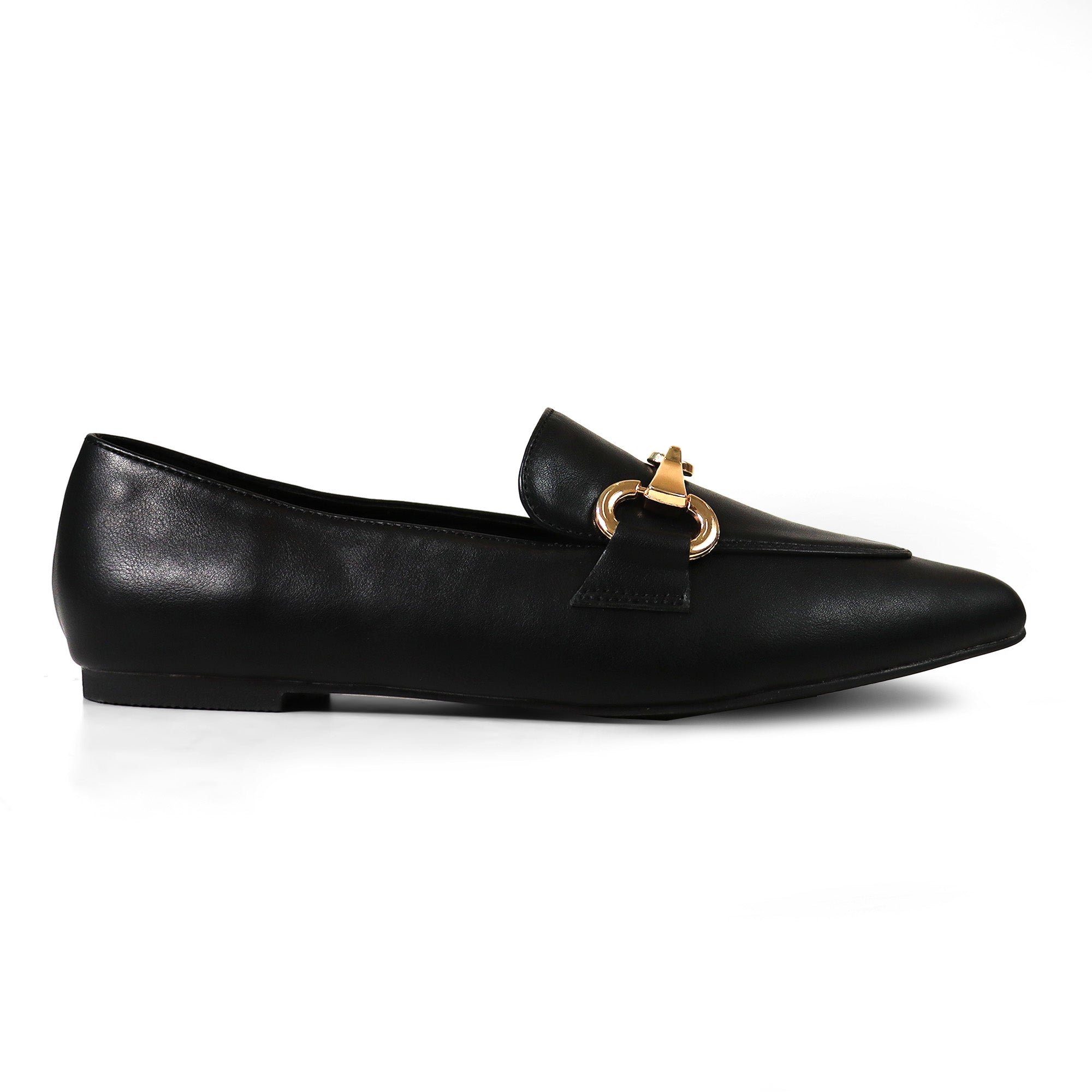 ADAEL-1 HORSEBIT LOAFER FLAT BLACK