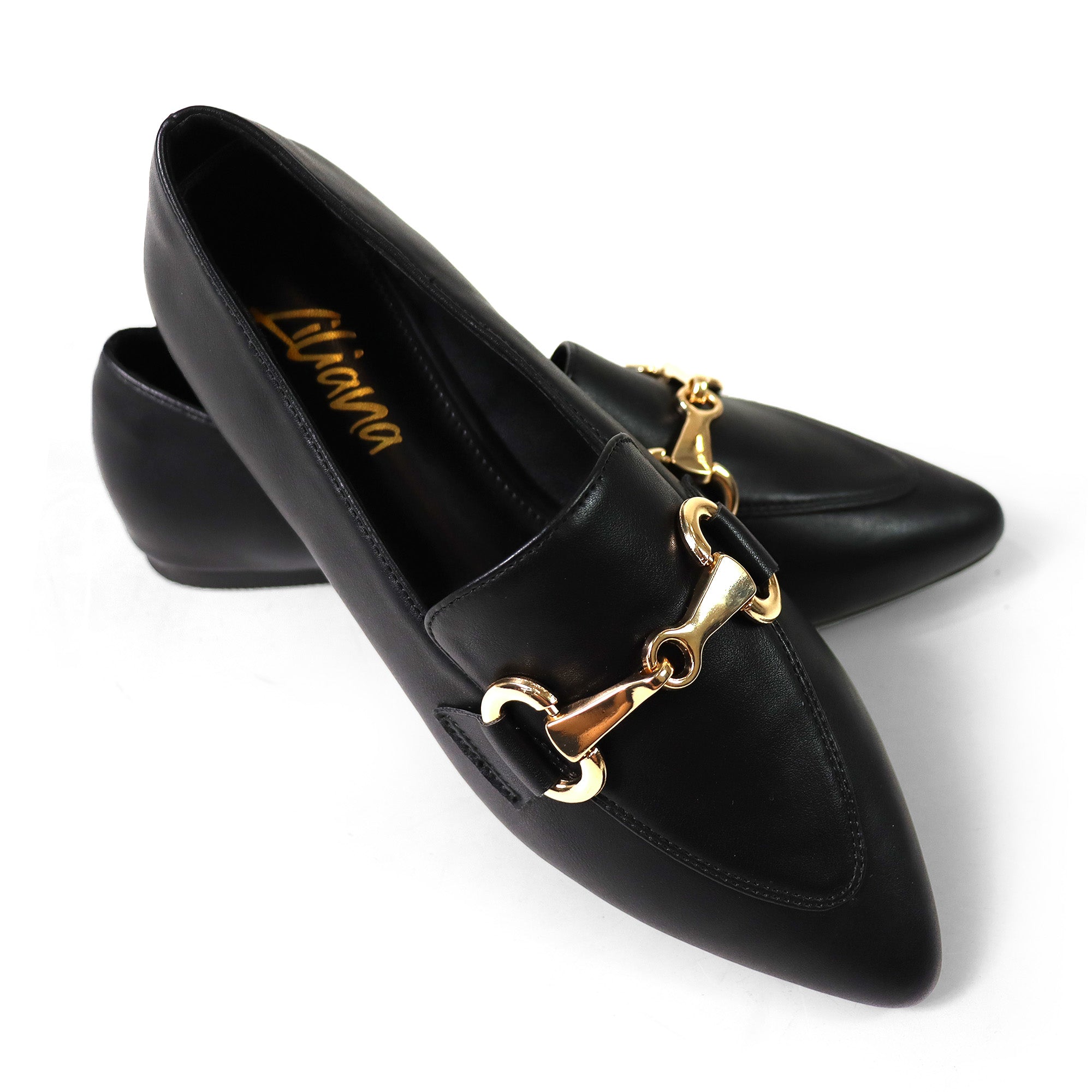 ADAEL-1 HORSEBIT LOAFER FLAT BLACK