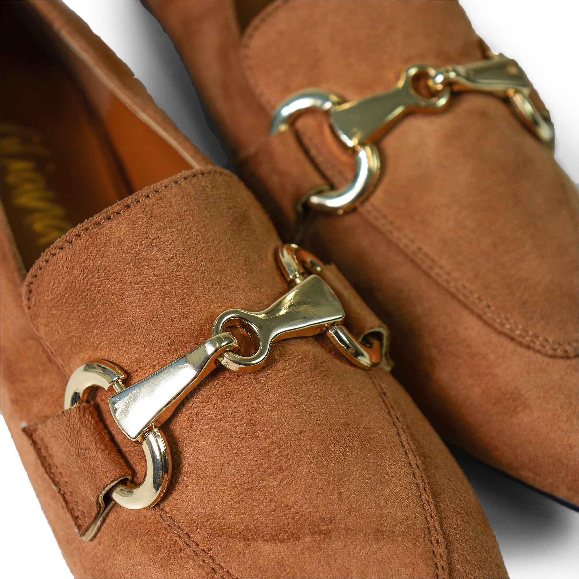 ADAEL-1 HORSEBIT LOAFER FLAT TAN