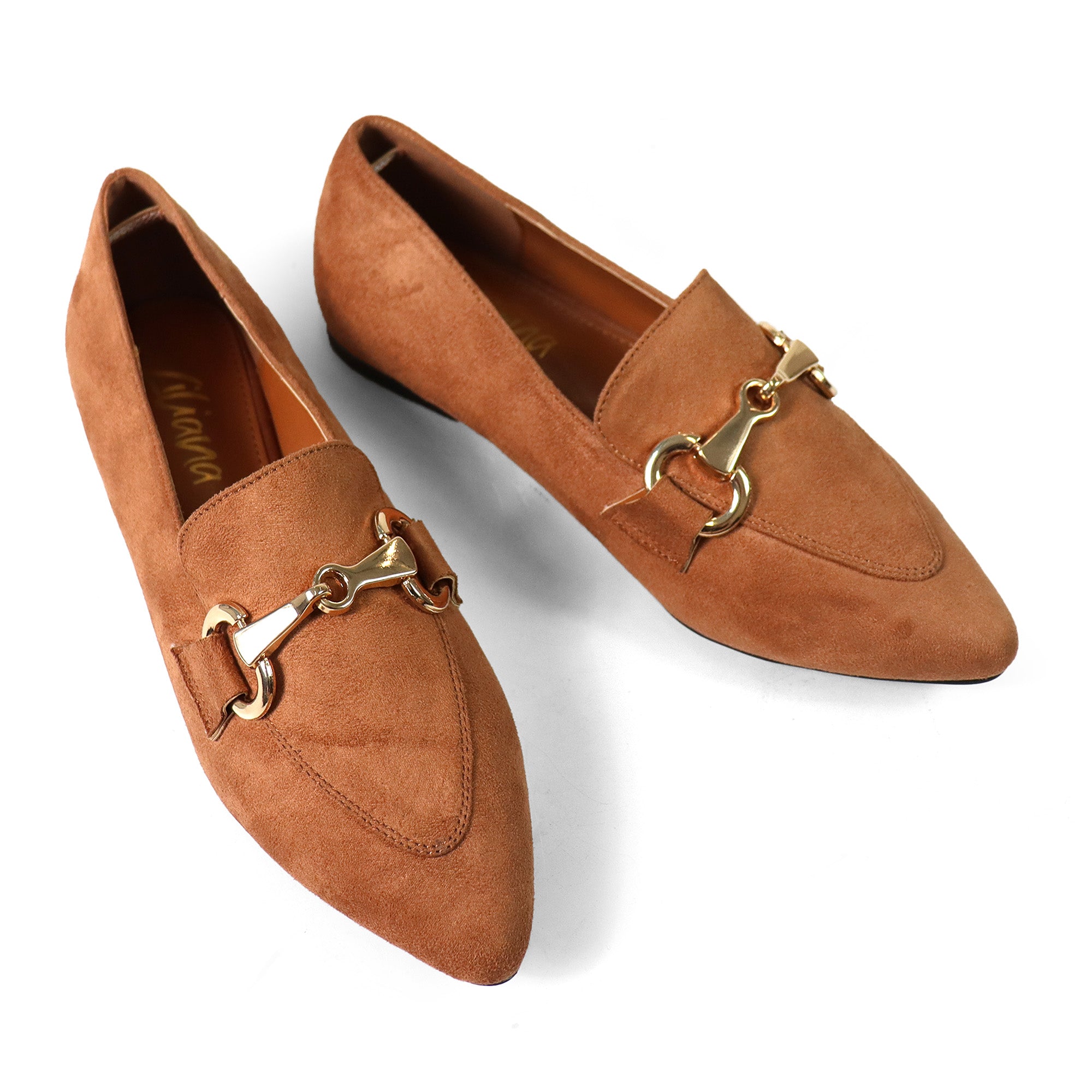 ADAEL-1 HORSEBIT LOAFER FLAT TAN