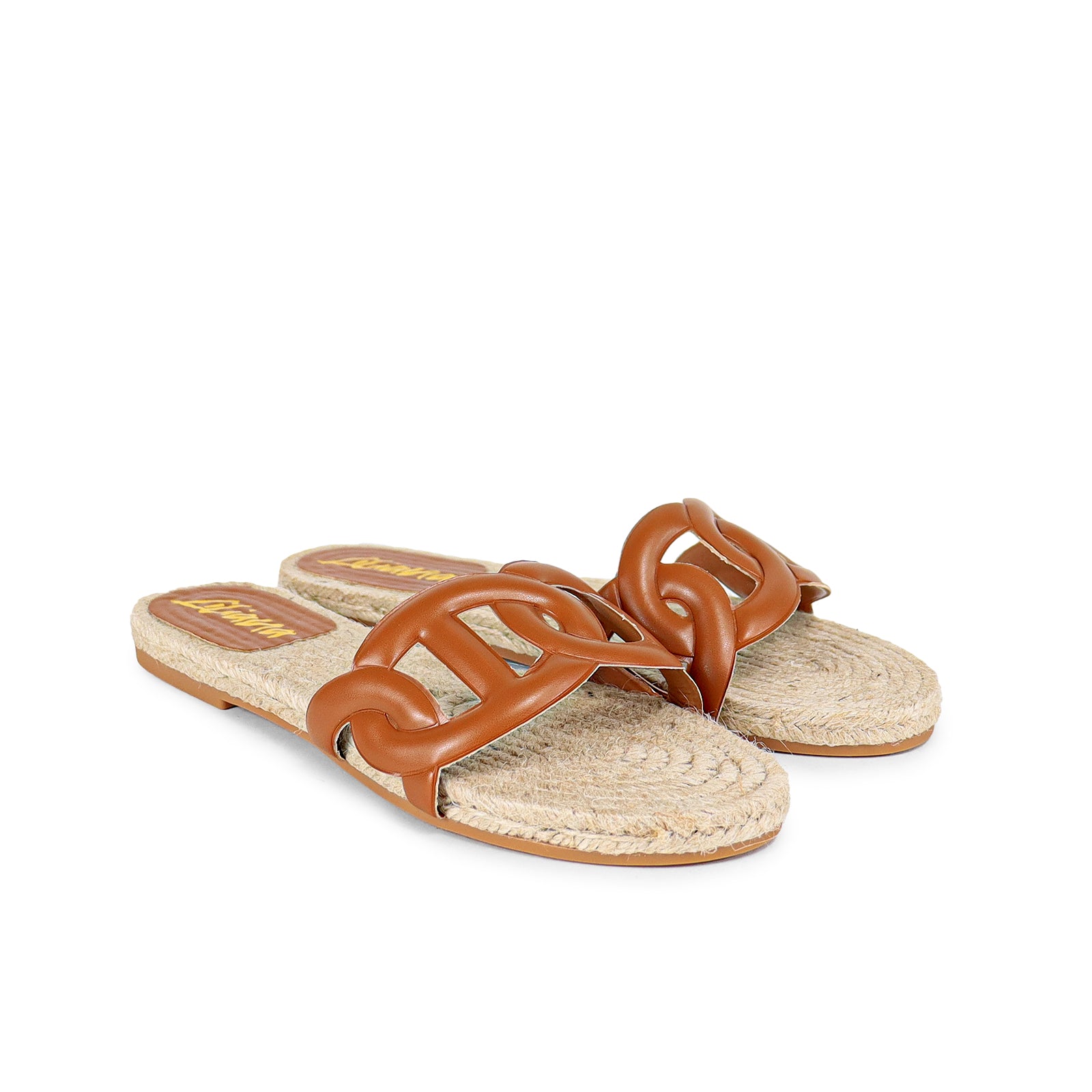 AILEEN-1 ESPADRILLE SANDAL WITH PU FOAM UPPER-TAN