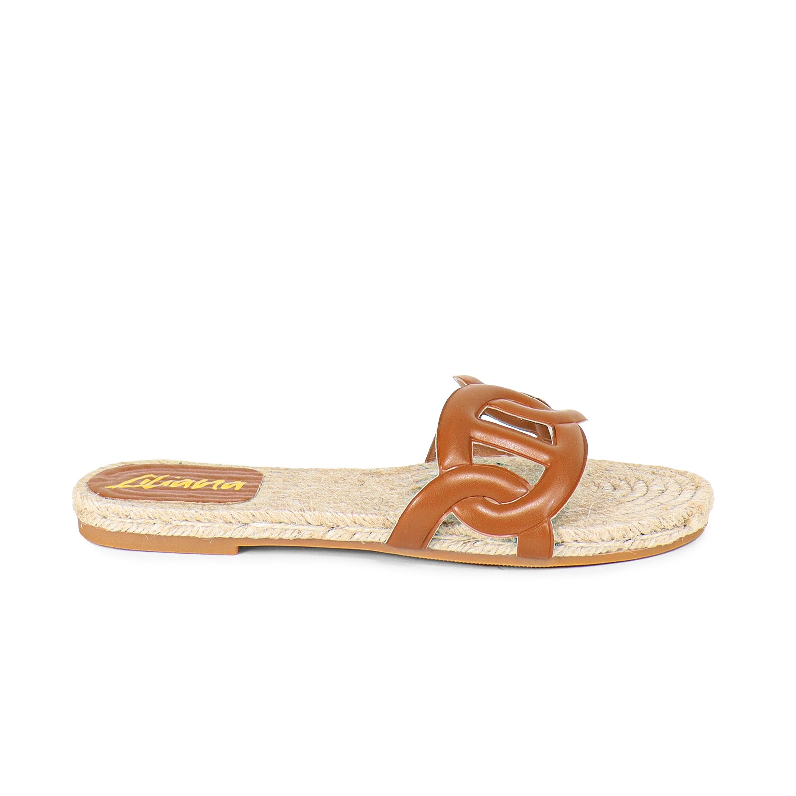 AILEEN-1 ESPADRILLE SANDAL WITH PU FOAM UPPER-TAN