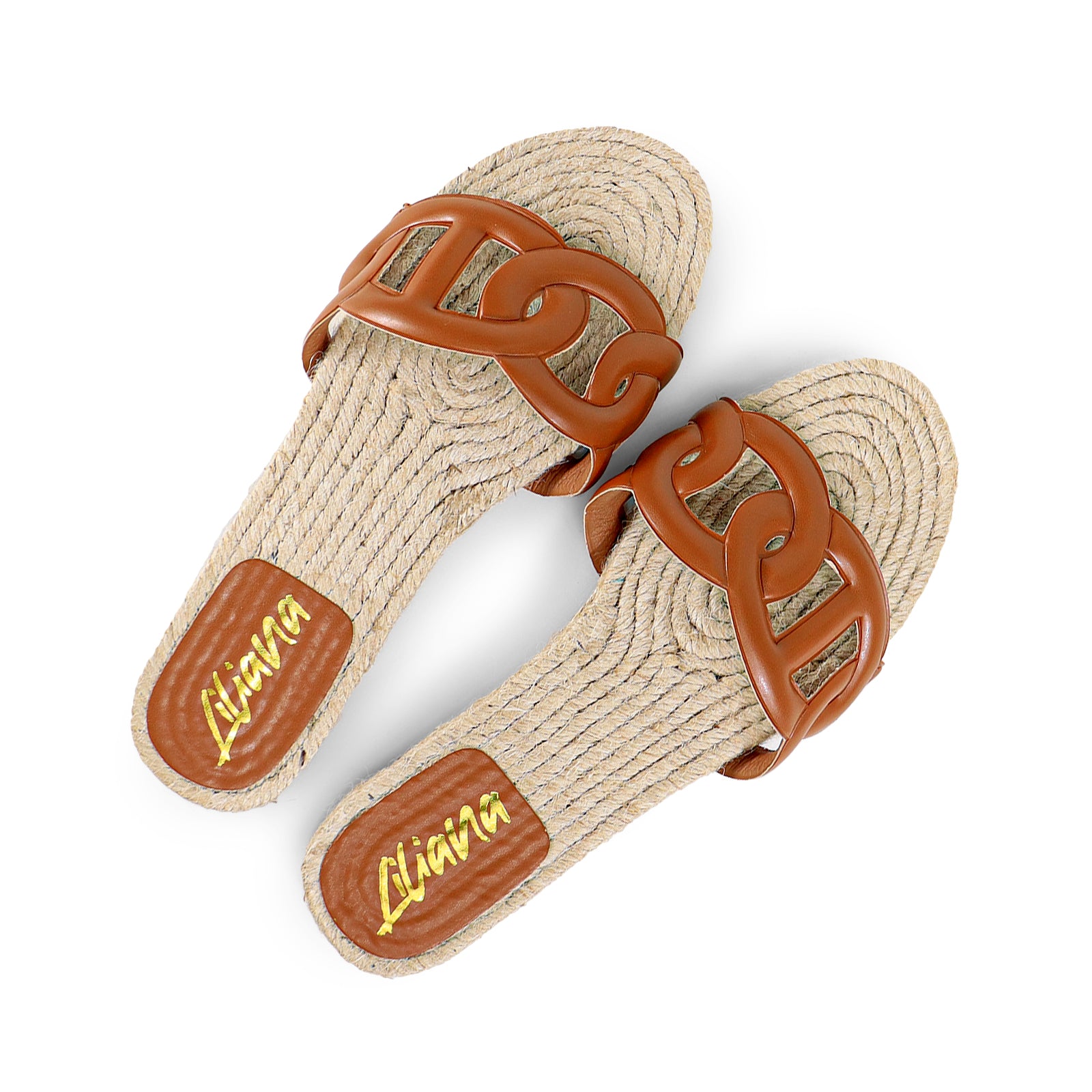 AILEEN-1 ESPADRILLE SANDAL WITH PU FOAM UPPER-TAN