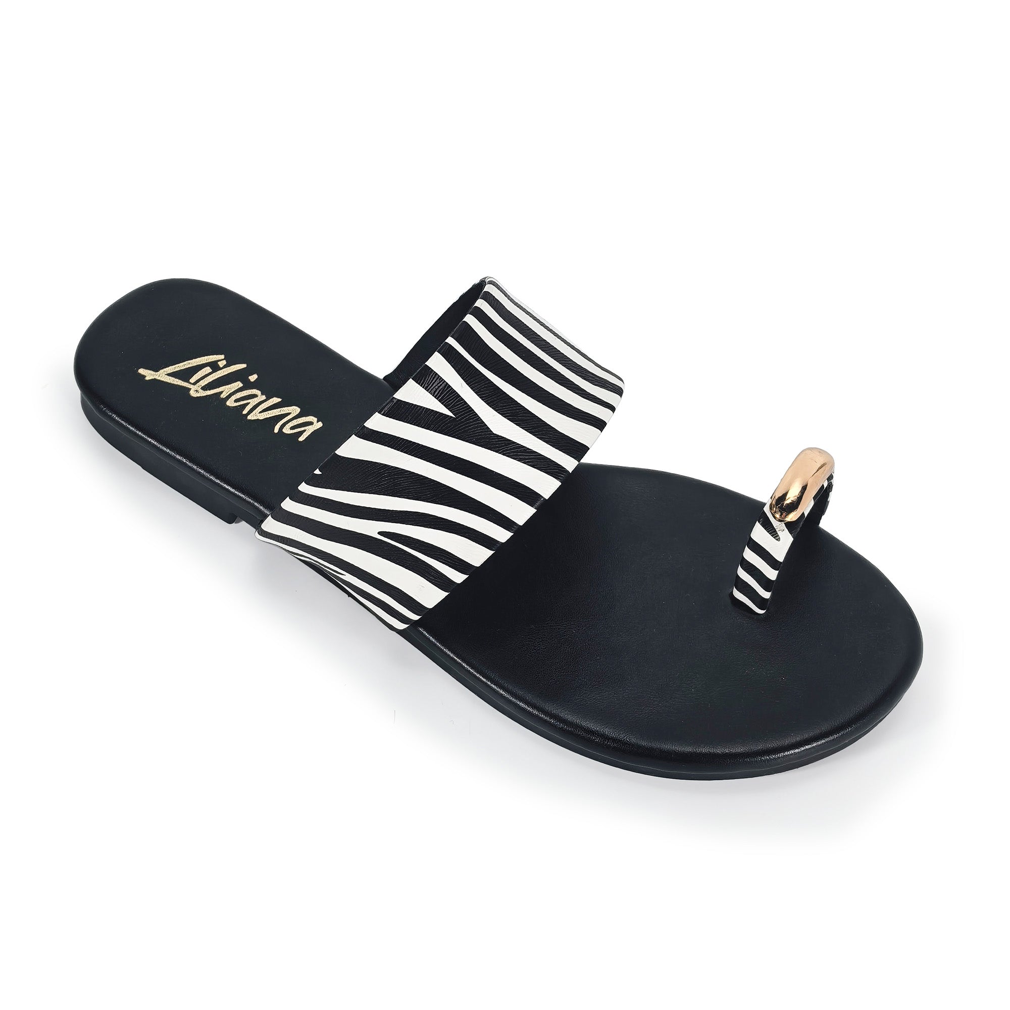 ALDITH-1 TOE RING SANDAL ZEBRA