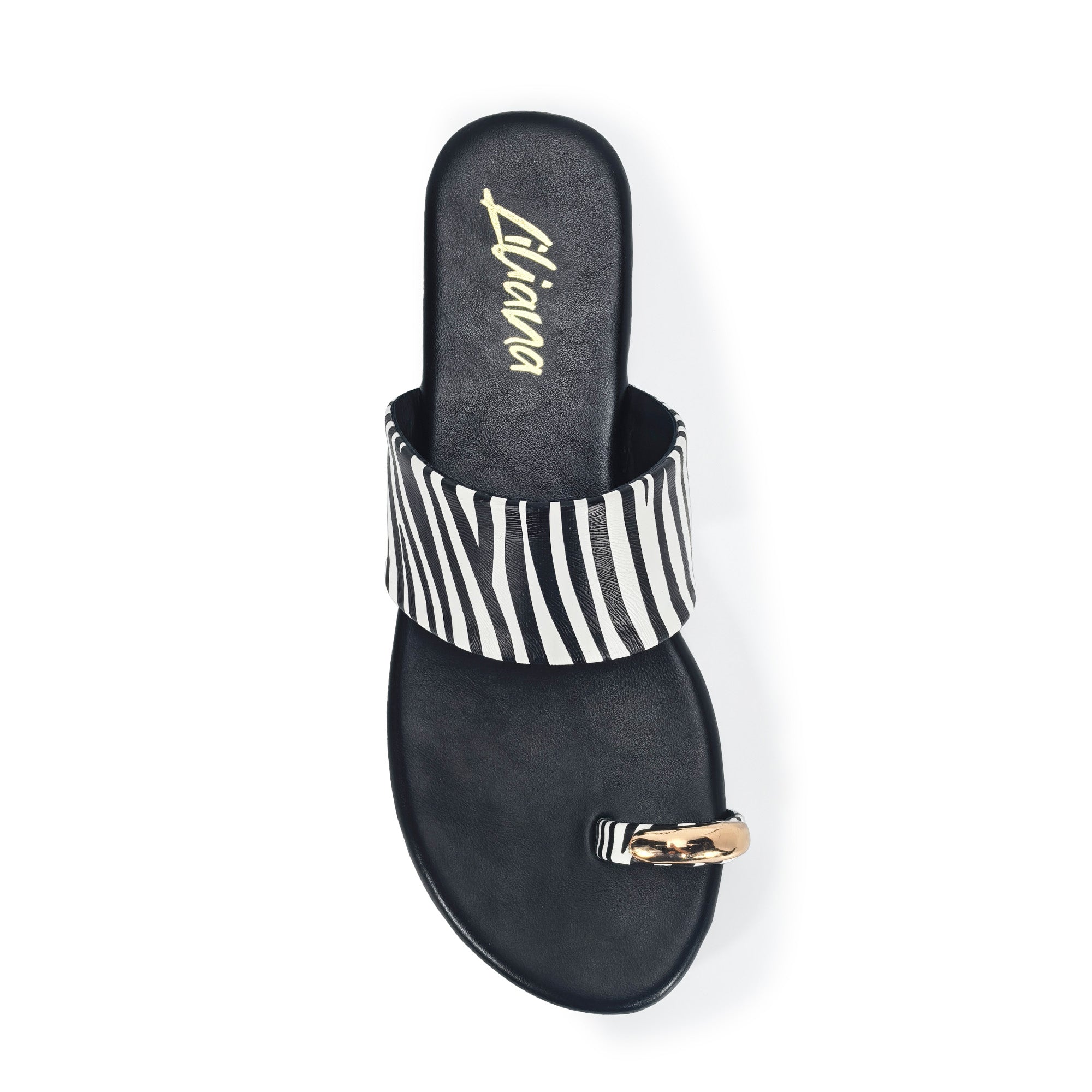 ALDITH-1 TOE RING SANDAL ZEBRA