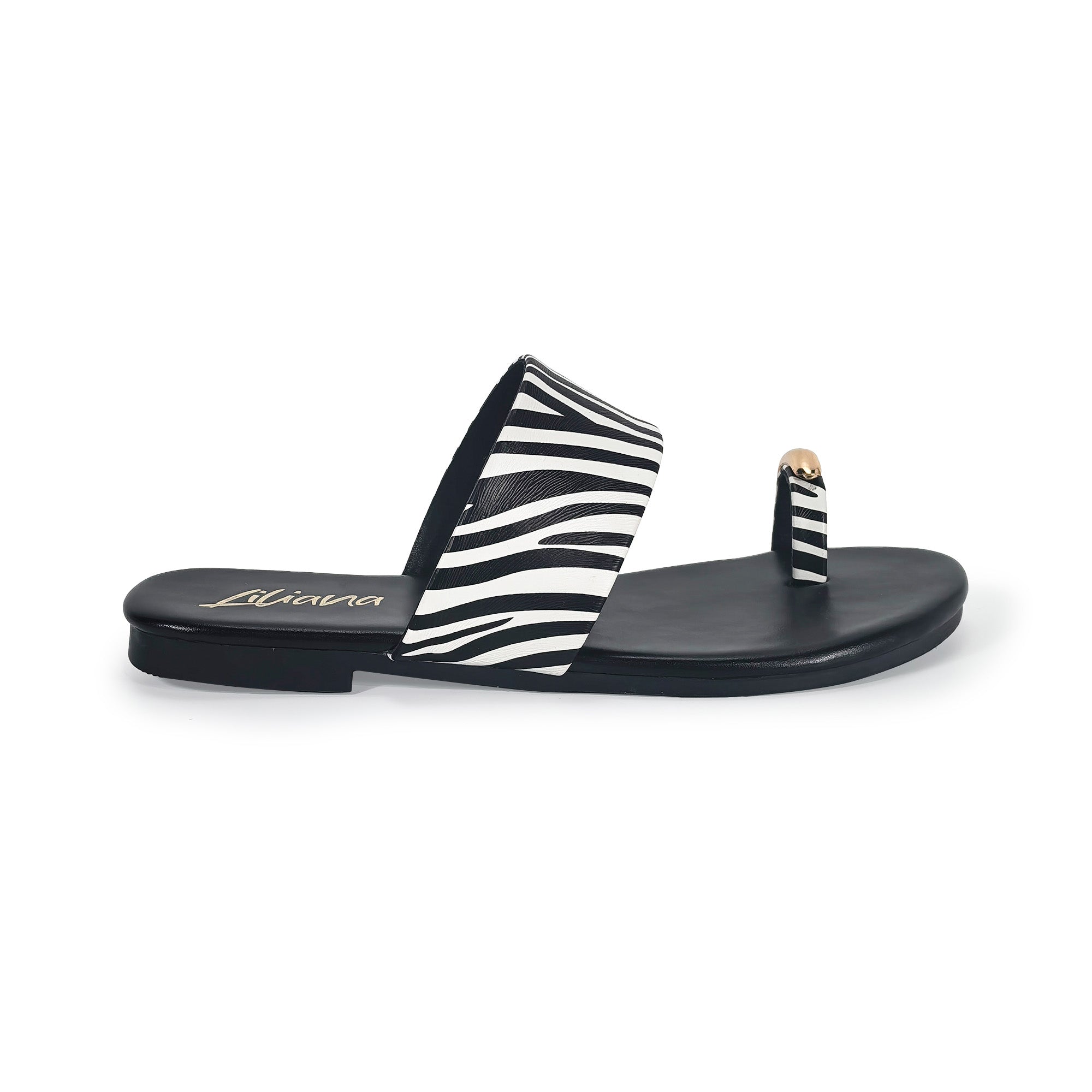 ALDITH-1 TOE RING SANDAL ZEBRA