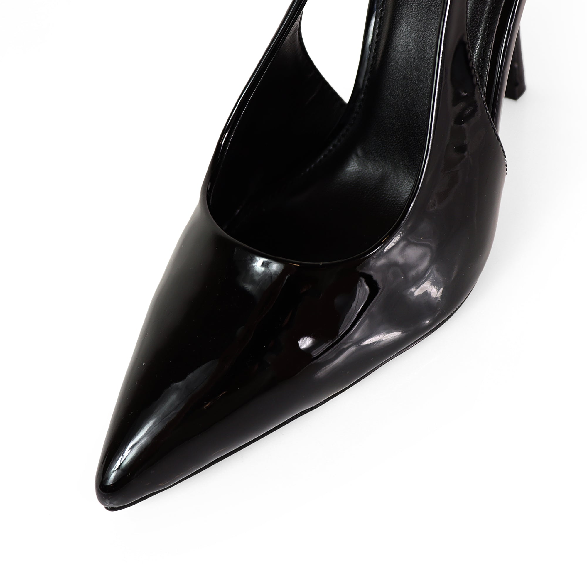 ALICIA-8 POINTED TOE W/DUO STRAP PUMP BLACK