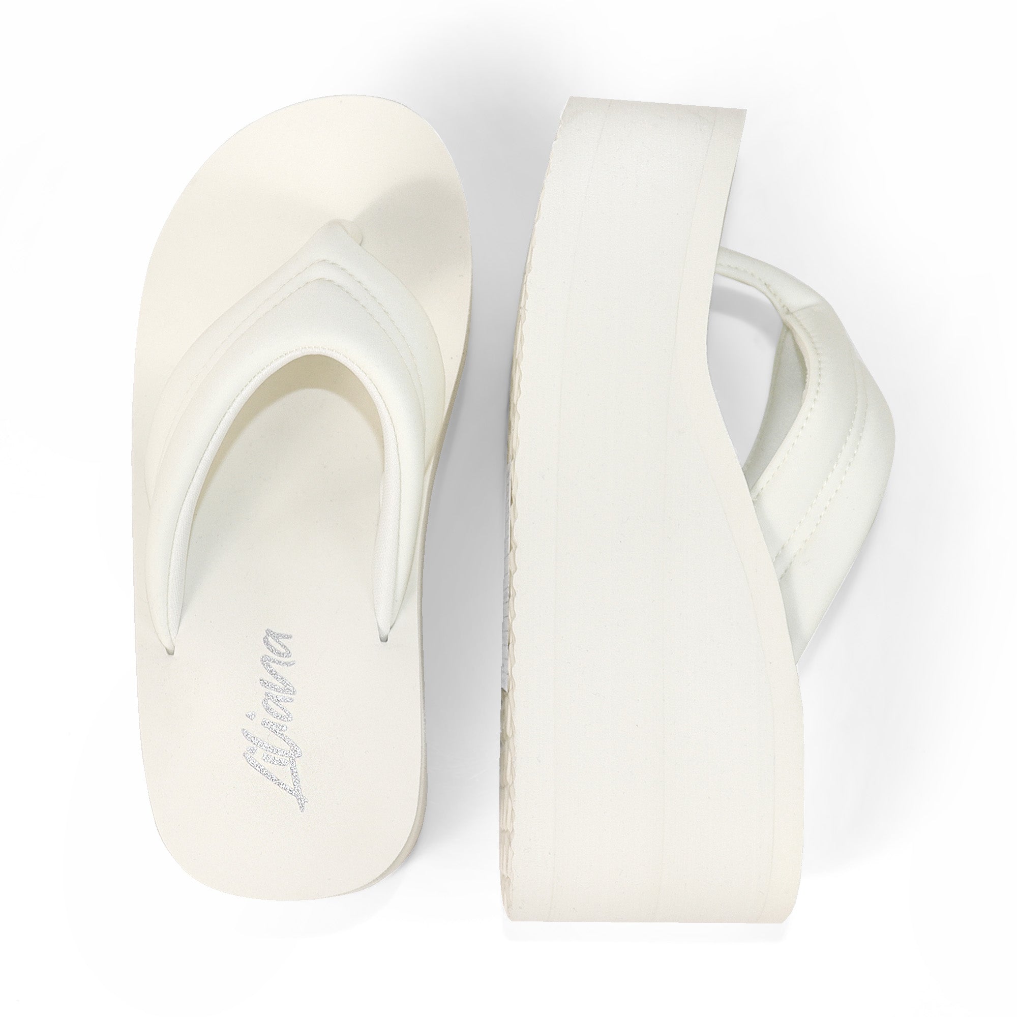 ALTA-1 WEDGE FLIP FLOP WHITE