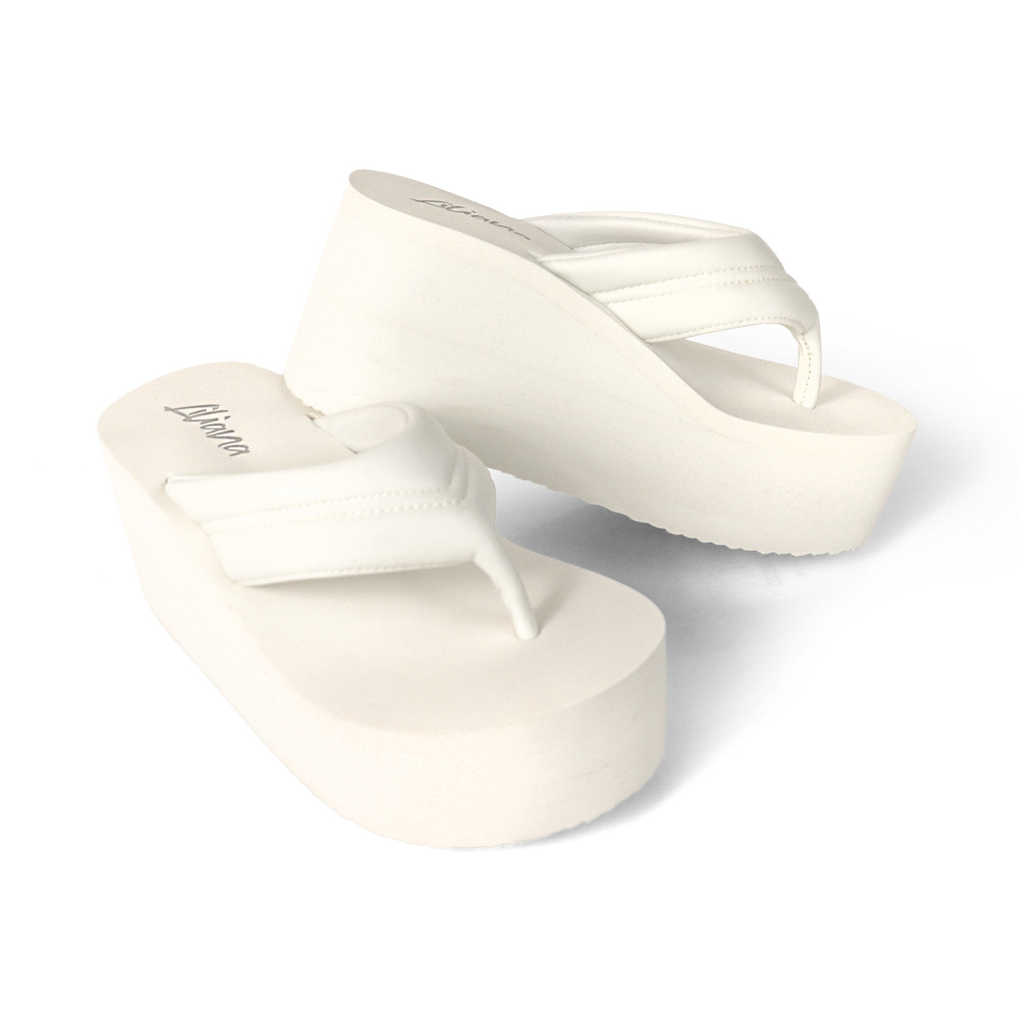 ALTA-1 WEDGE FLIP FLOP WHITE