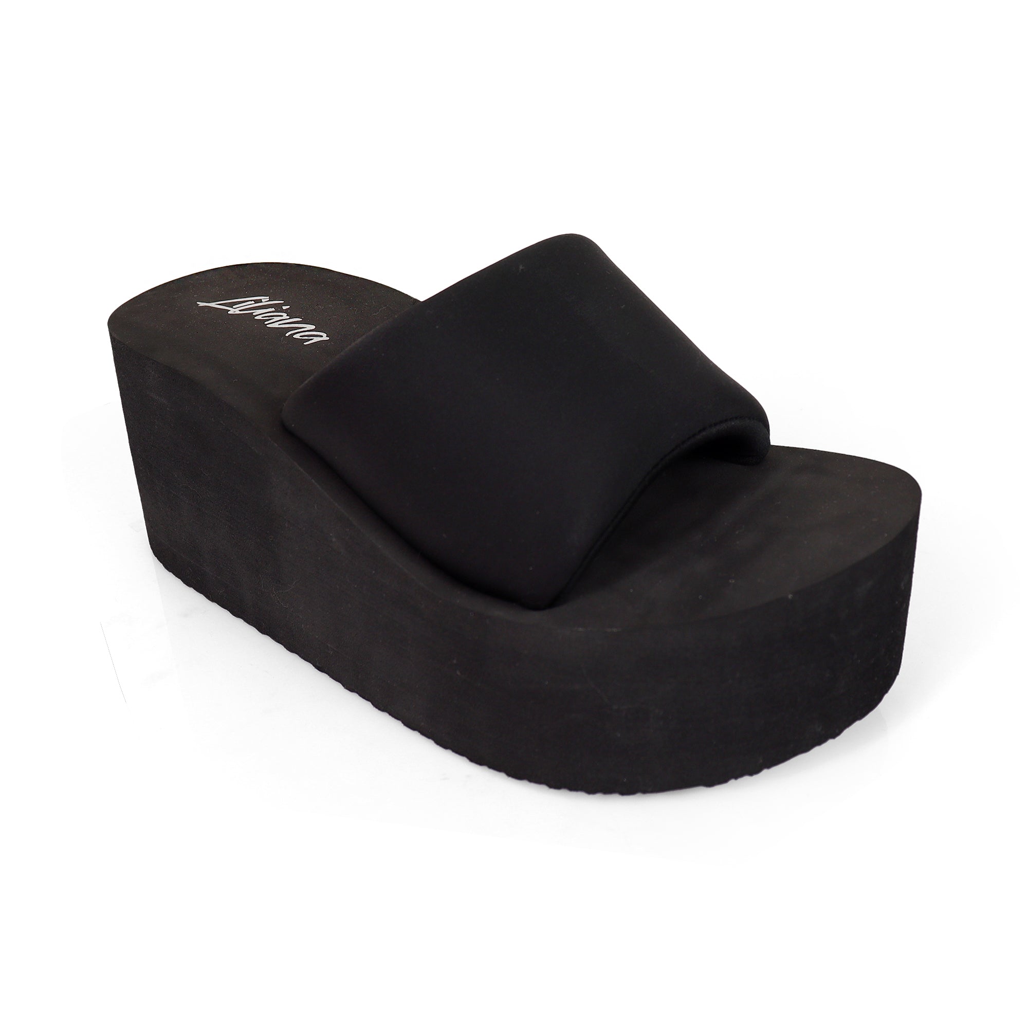 ALTA-2 THICK PLATFORM MULES WEDGE BLACK