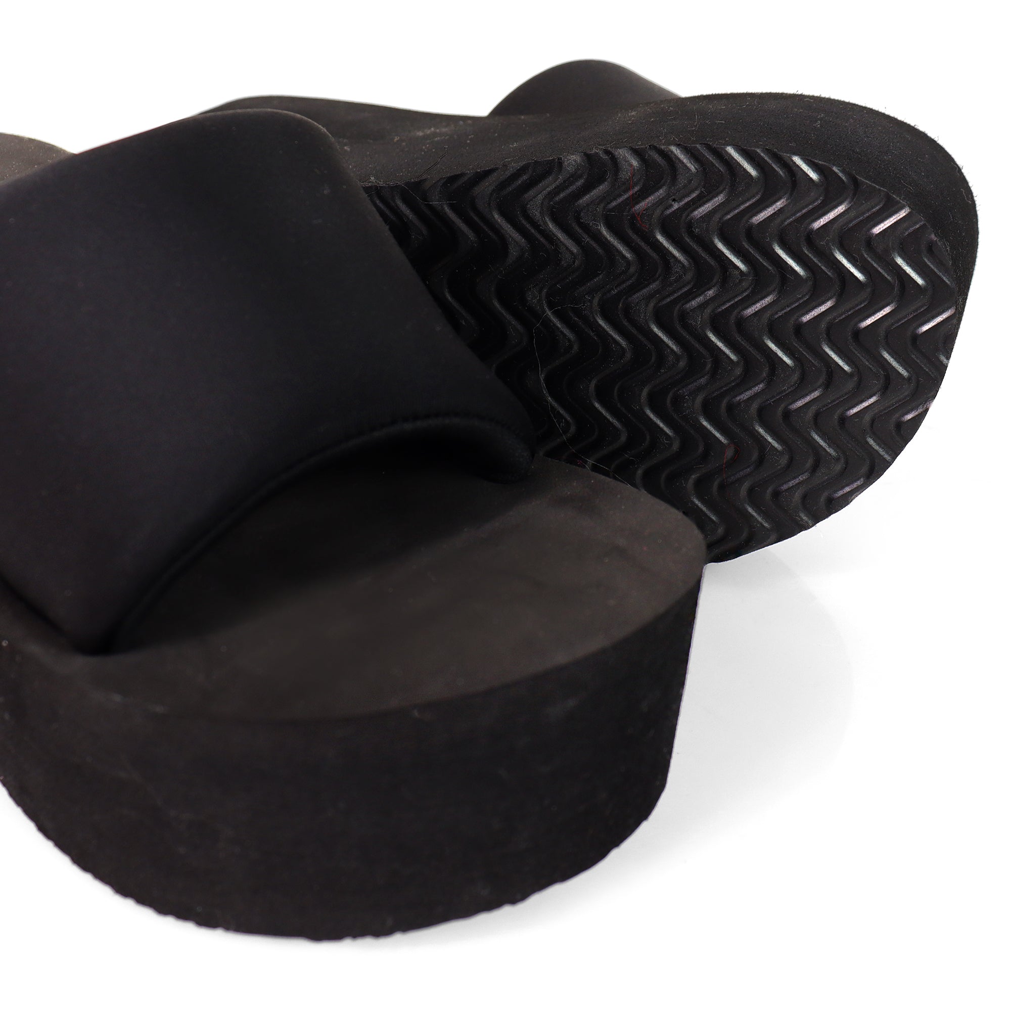 ALTA-2 THICK PLATFORM MULES WEDGE BLACK