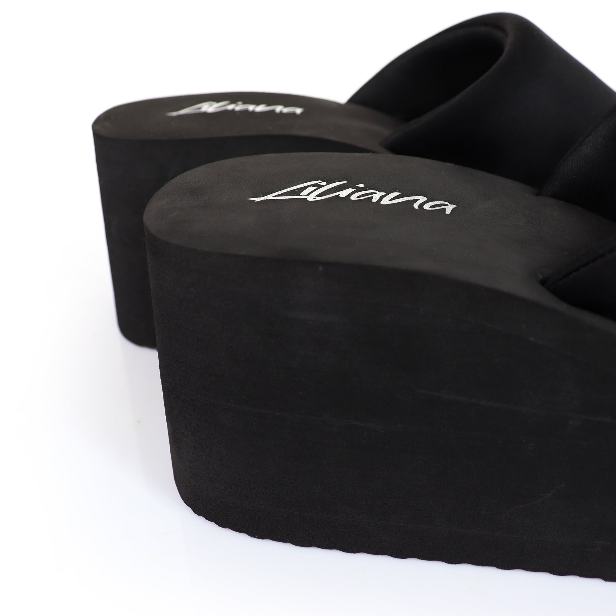 ALTA-2 THICK PLATFORM MULES WEDGE BLACK