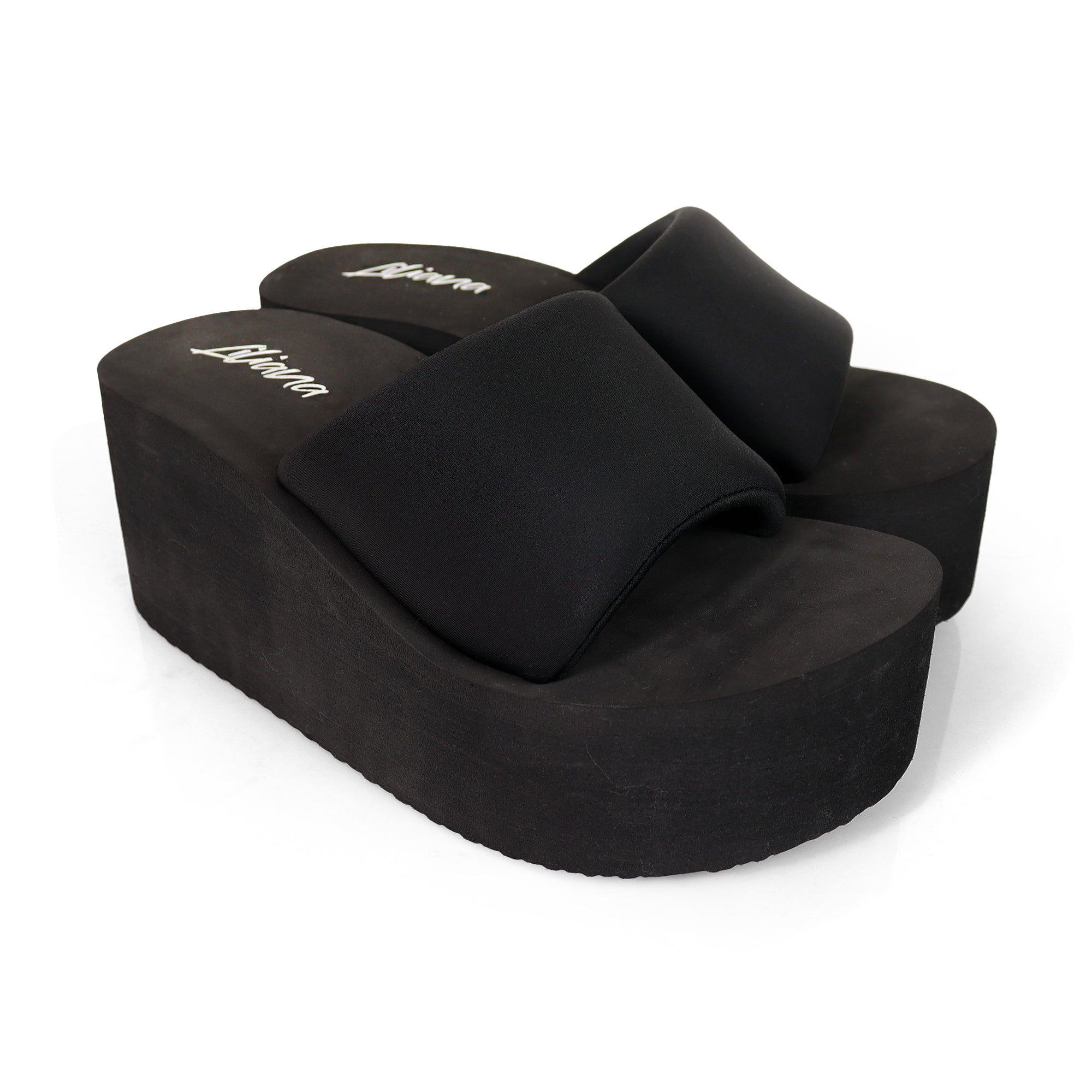 ALTA-2 THICK PLATFORM MULES WEDGE BLACK