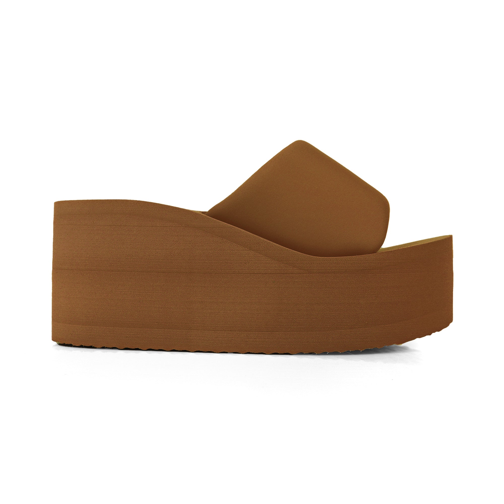 ALTA-2 THICK PLATFORM MULES WEDGE BROWN