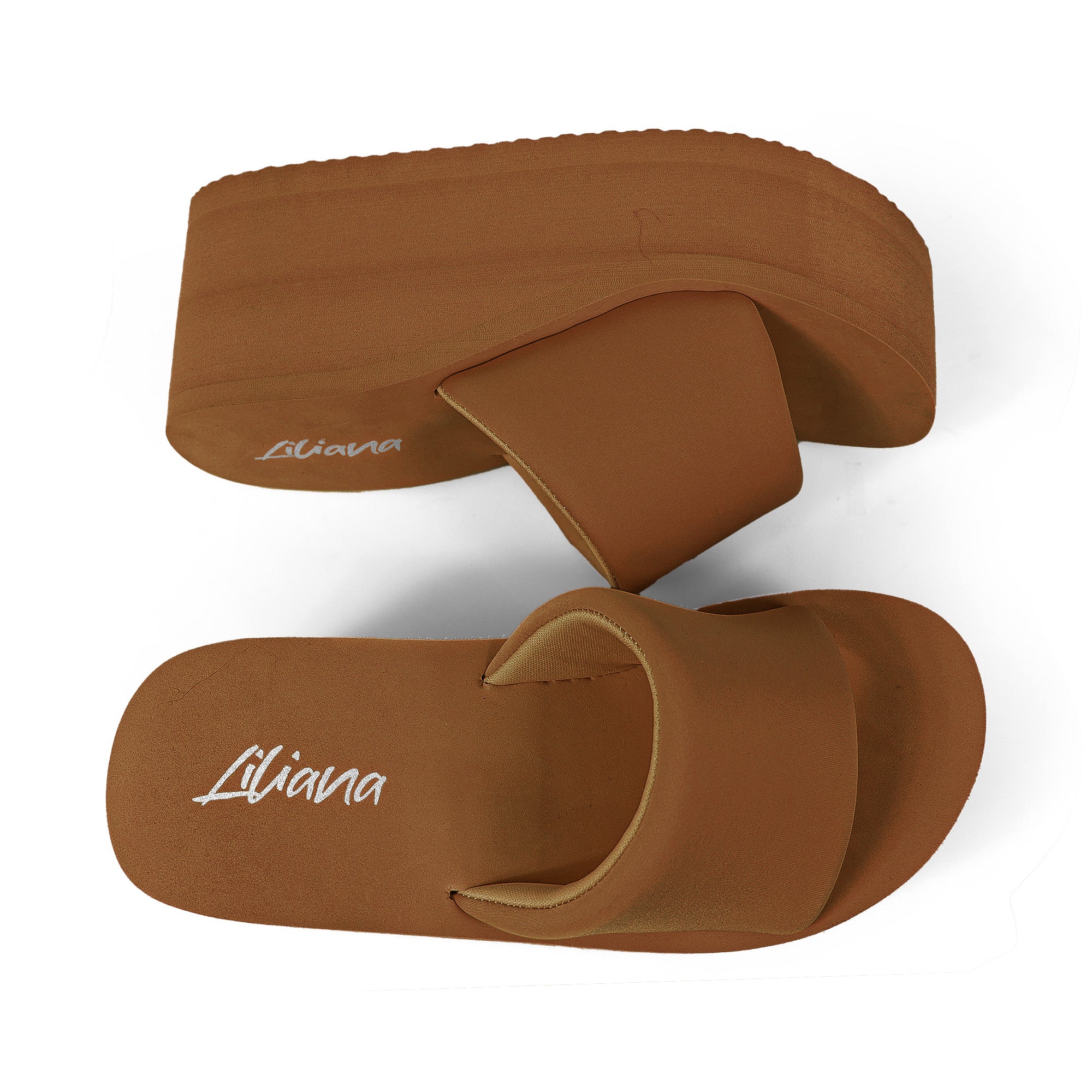 ALTA-2 THICK PLATFORM MULES WEDGE BROWN