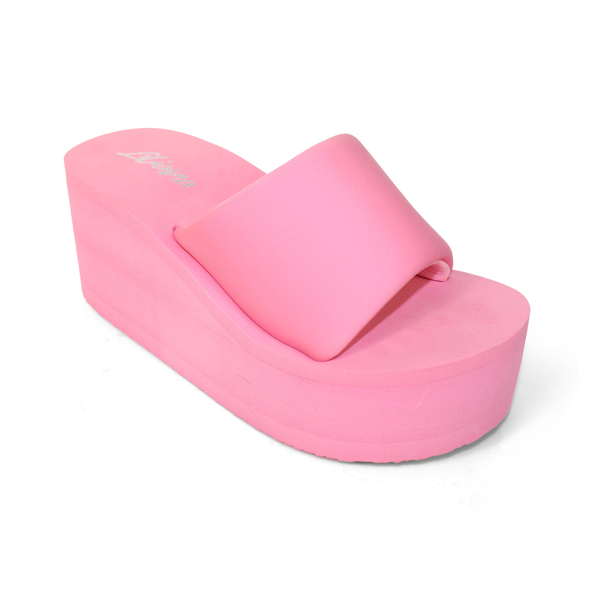 ALTA-2 THICK PLATFORM MULES WEDGE PINK