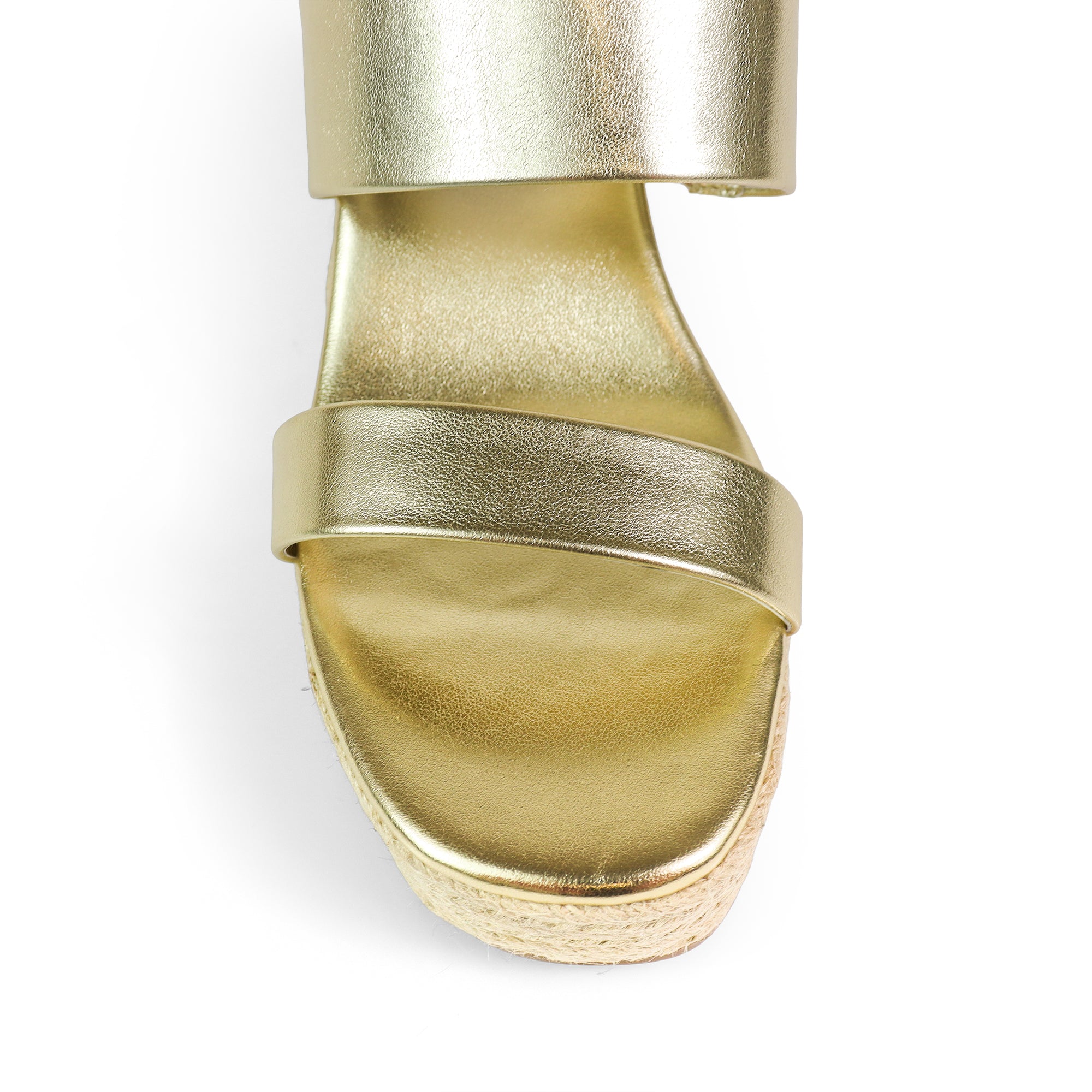 ALYAH-1 DUO ESPADRILLE WEDGE SANDAL GOLD