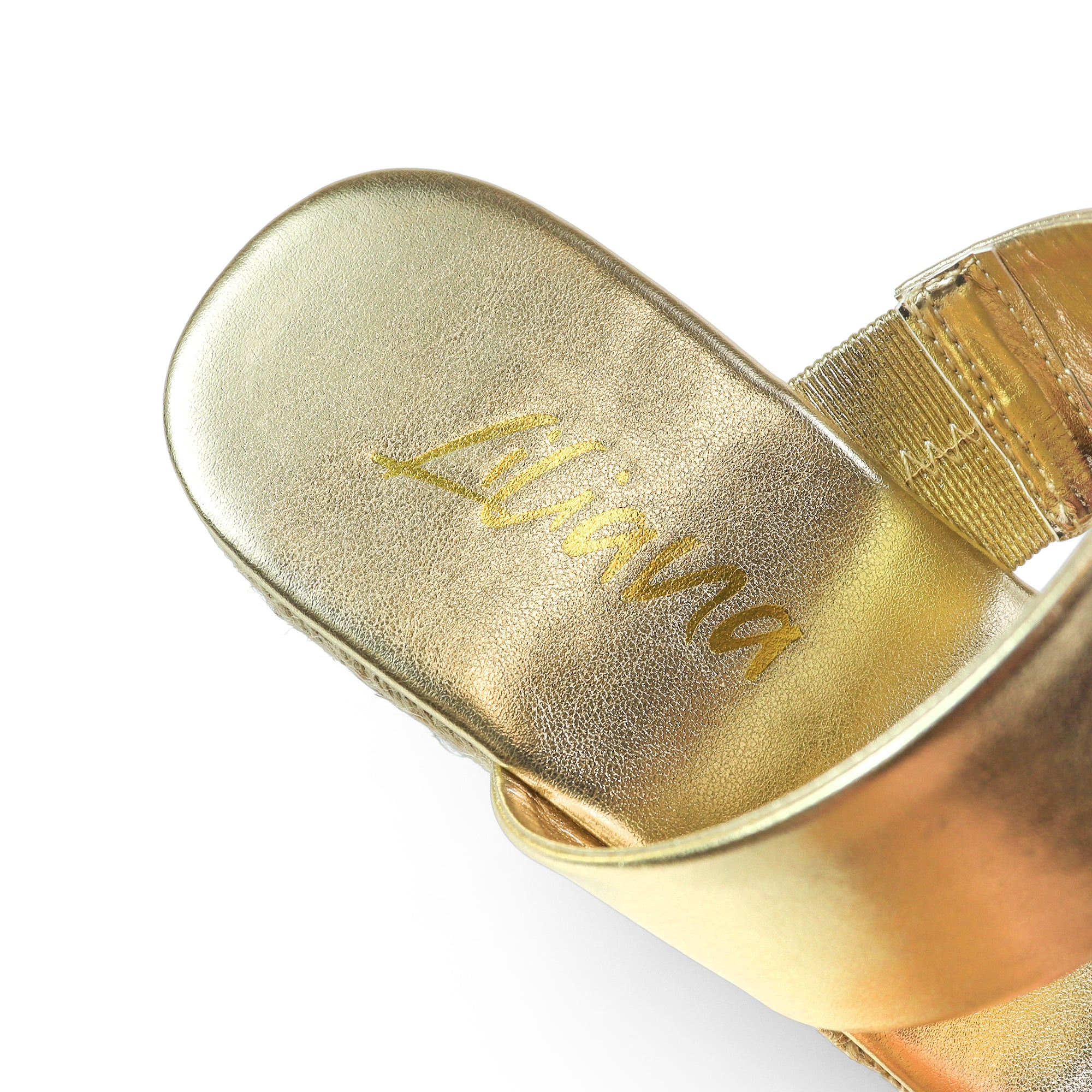 ALYAH-1 DUO ESPADRILLE WEDGE SANDAL GOLD