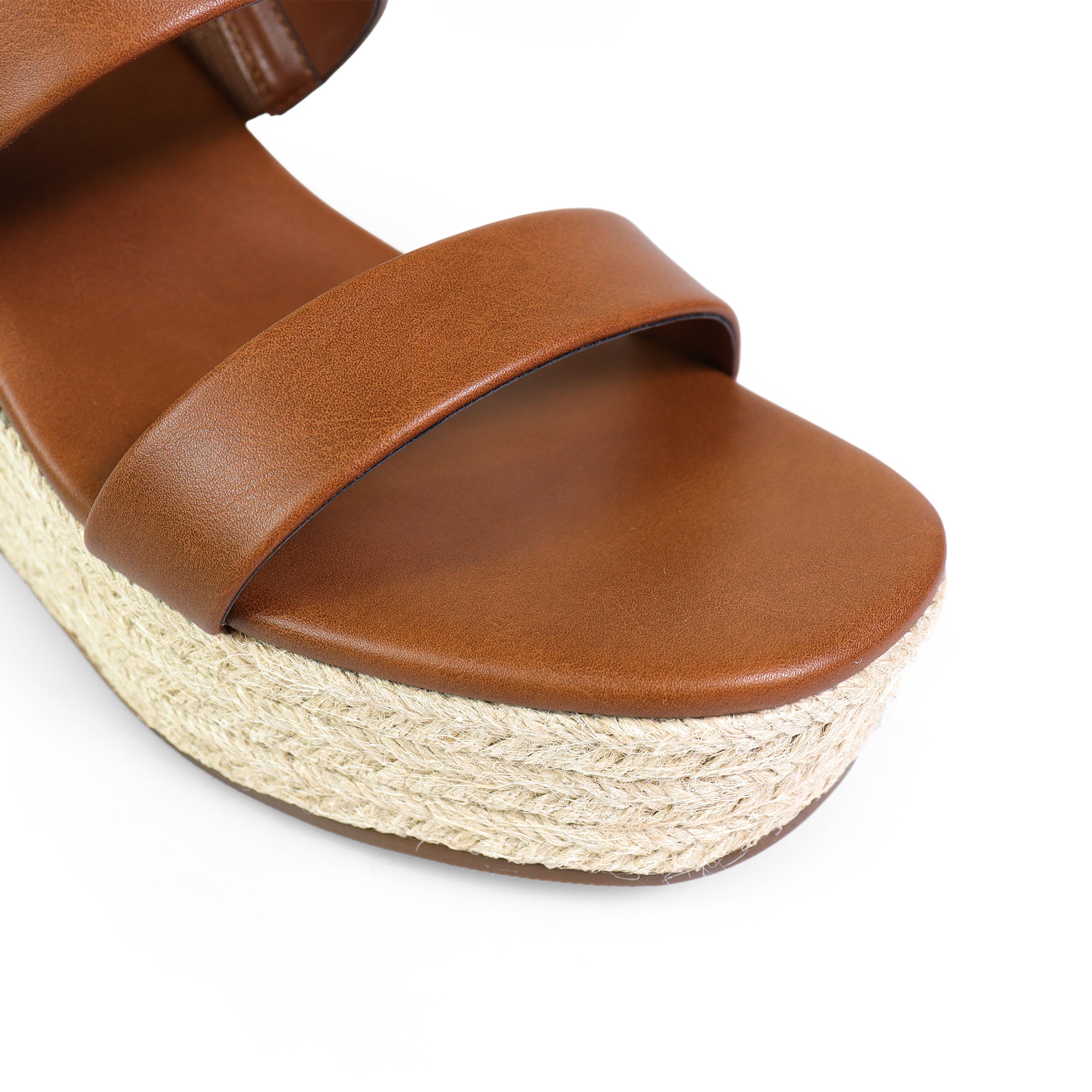 ALYAH-1 DUO ESPADRILLE WEDGE SANDAL TAN