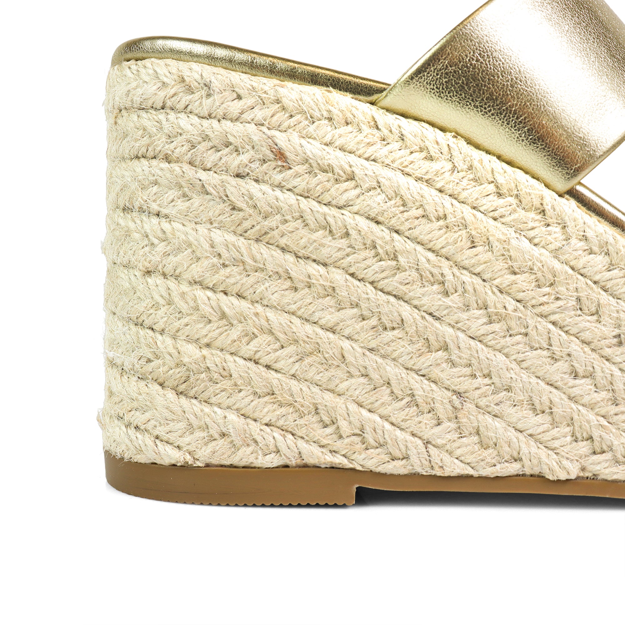 ALYAH-1 DUO ESPADRILLE WEDGE SANDAL GOLD