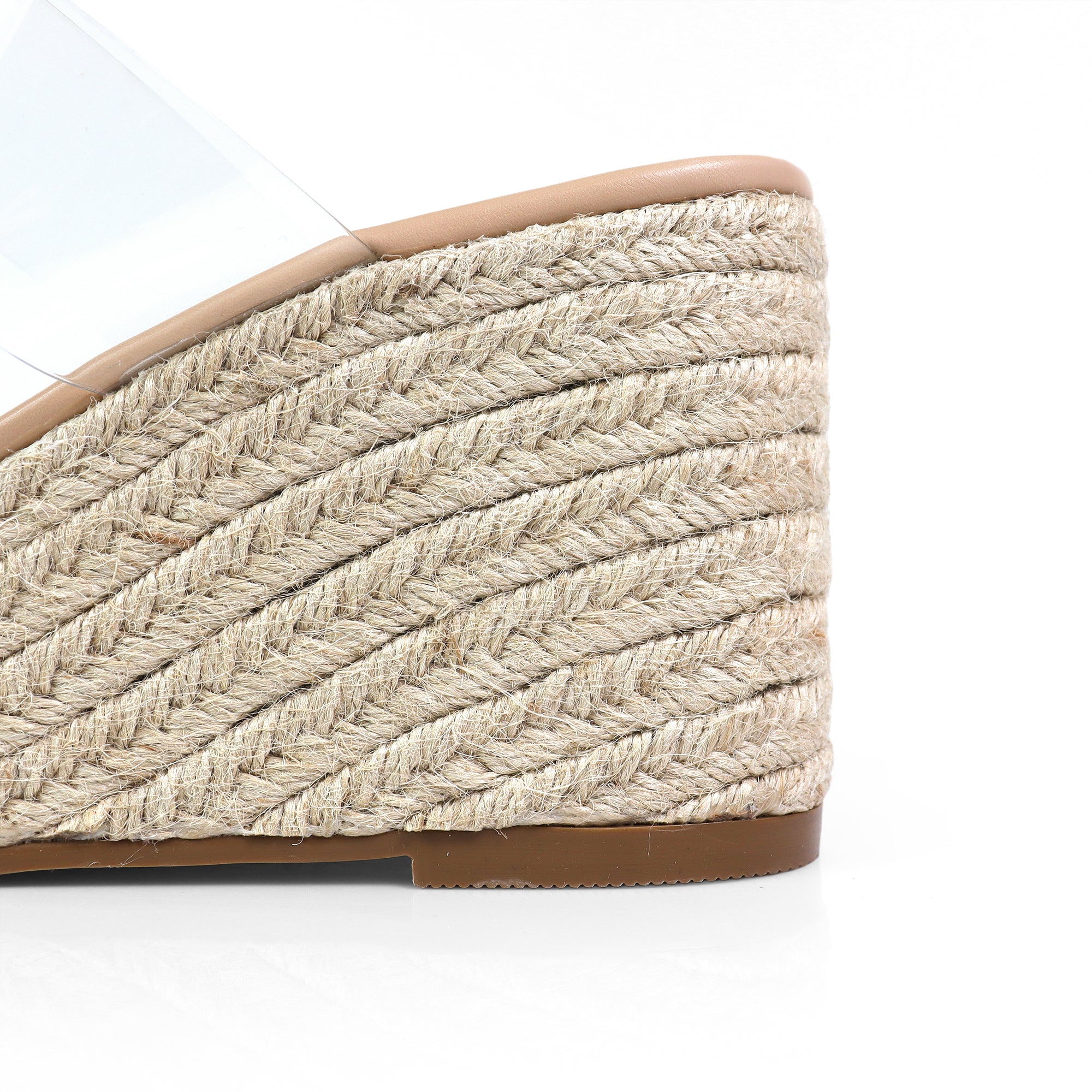 ALYAH-1 DUO ESPADRILLE WEDGE SANDAL CLEAR/NUDE