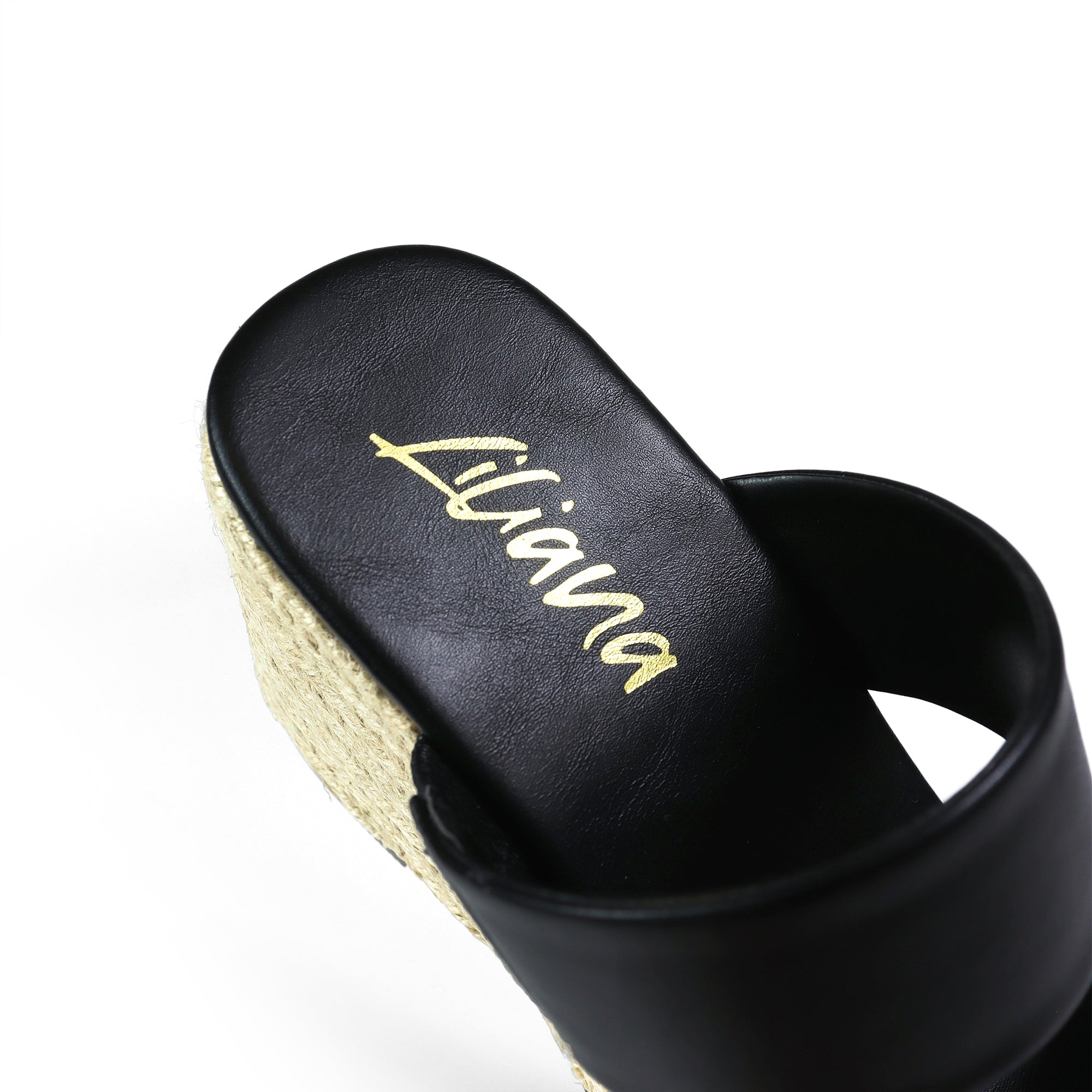 ALYAH-1 DUO ESPADRILLE WEDGE SANDAL BLACK