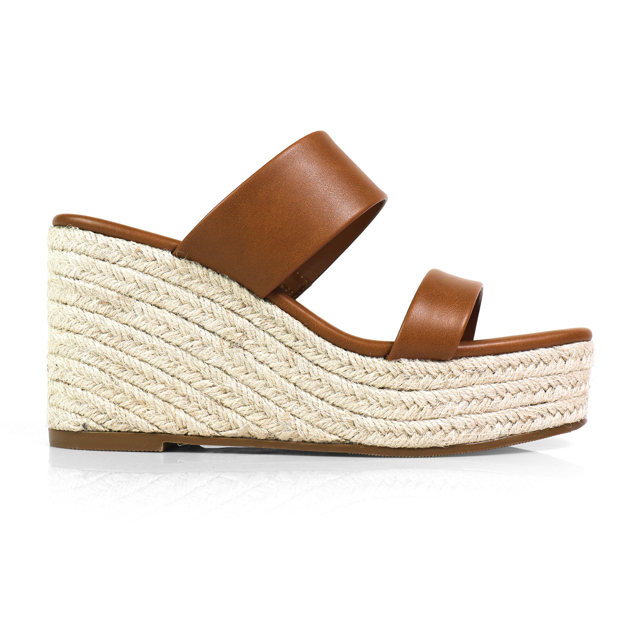 ALYAH-1 DUO ESPADRILLE WEDGE SANDAL TAN