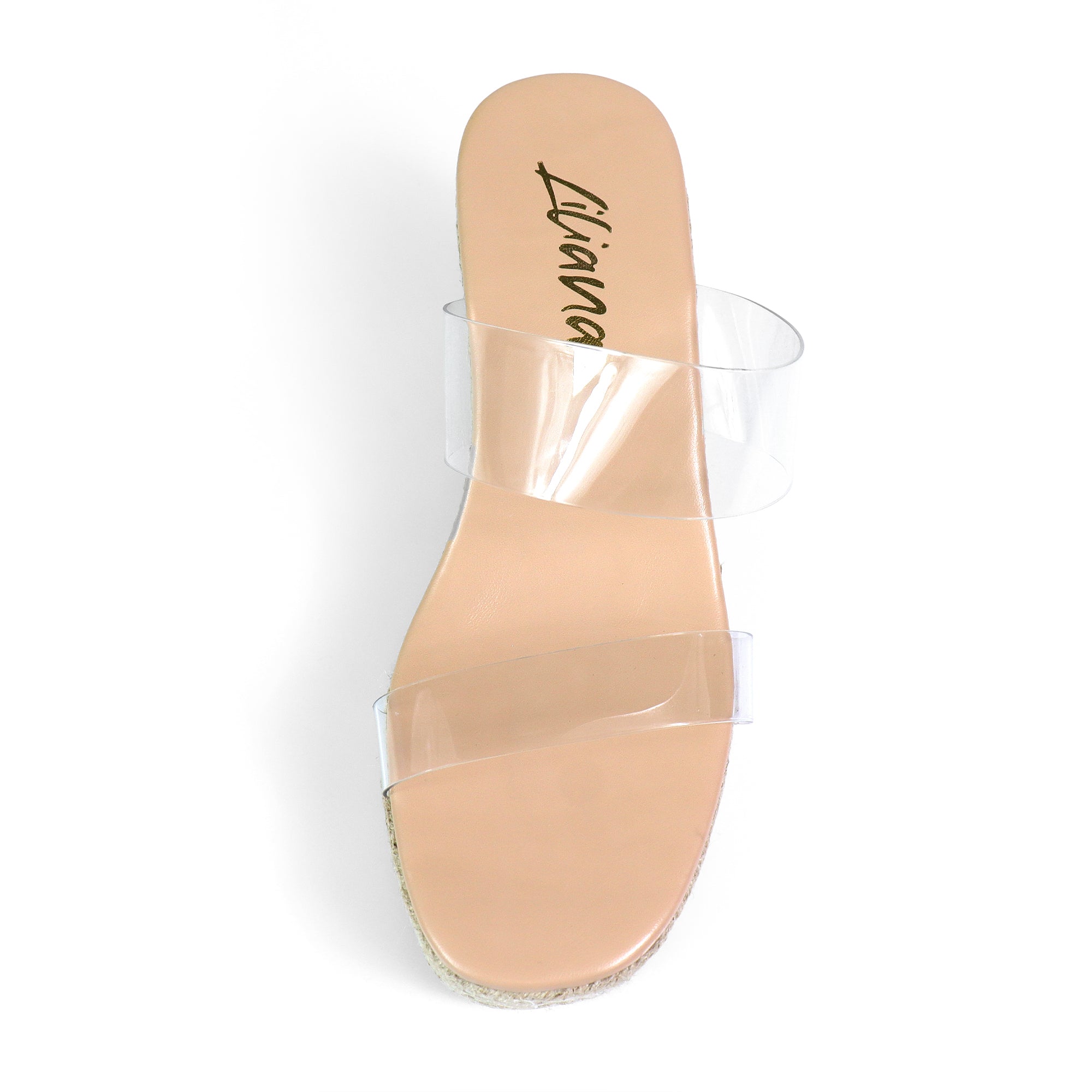 ALYAH-1 DUO ESPADRILLE WEDGE SANDAL CLEAR/NUDE