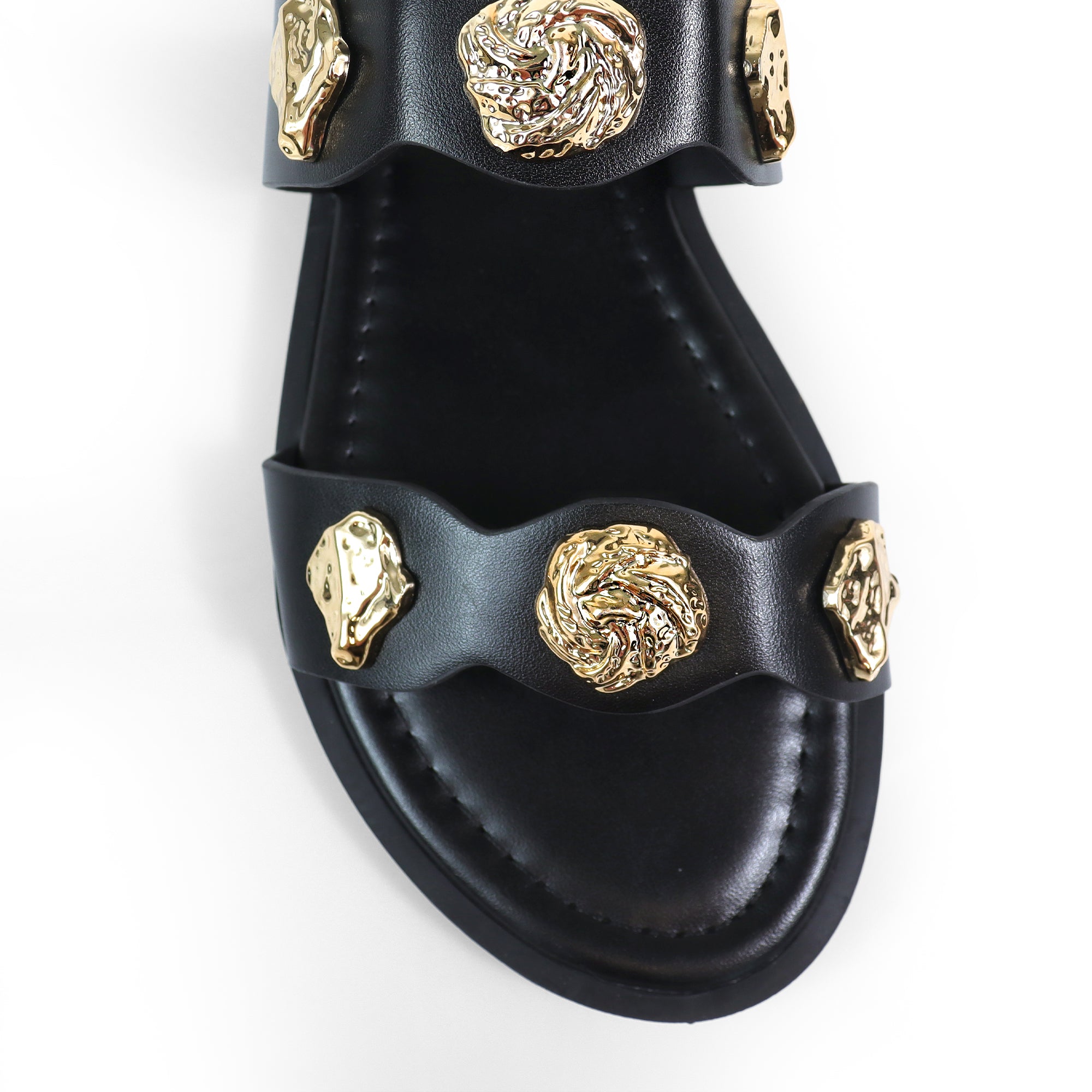 AMAYA-2 OPEN DUO STRAP SANDAL BLACK