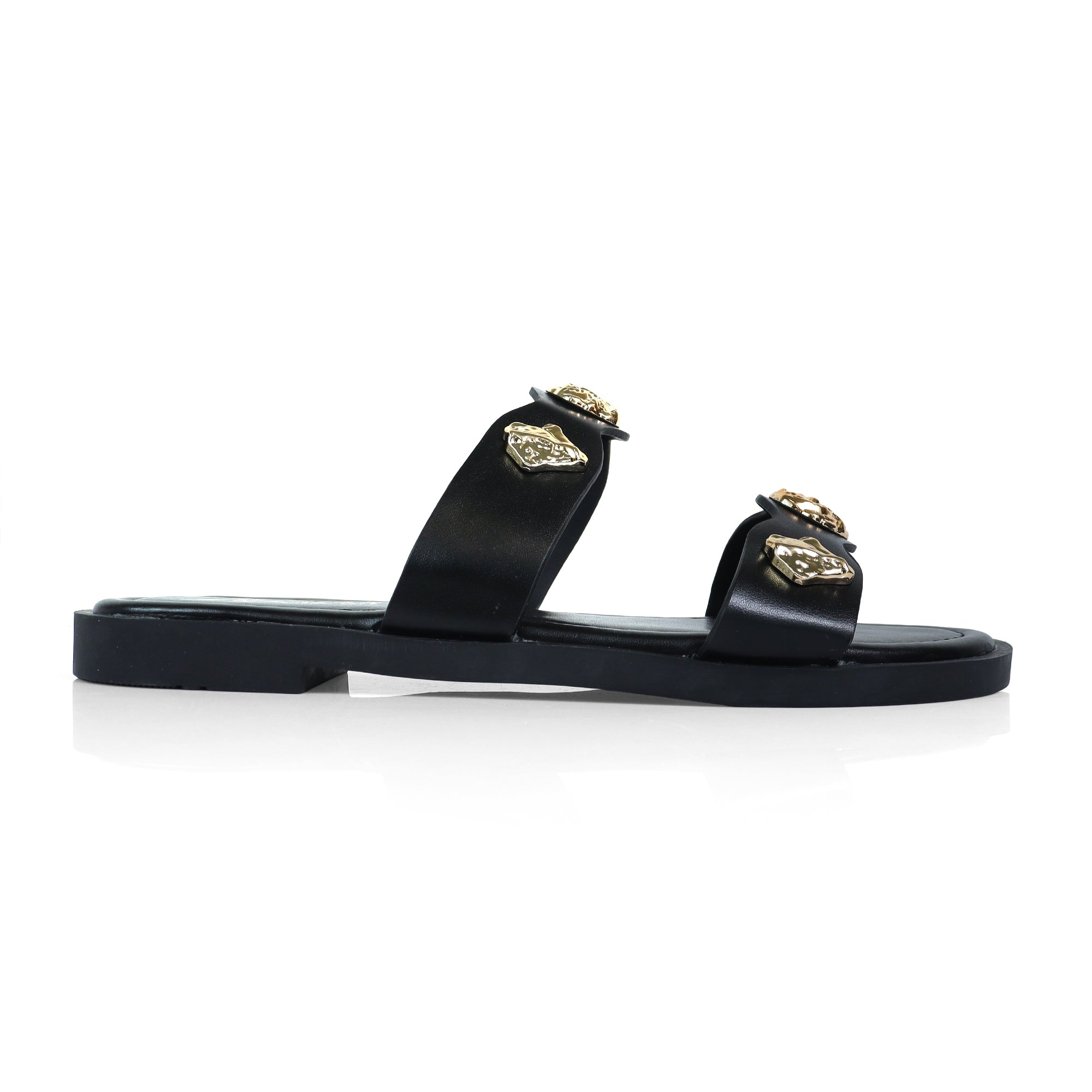 AMAYA-2 OPEN DUO STRAP SANDAL BLACK