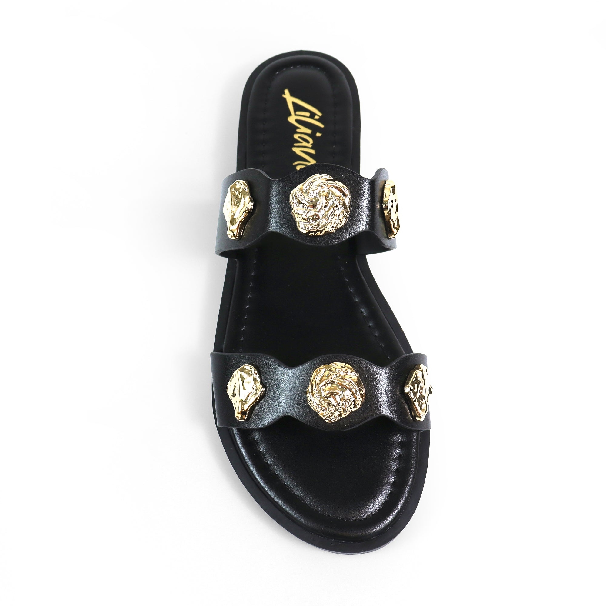 AMAYA-2 OPEN DUO STRAP SANDAL BLACK