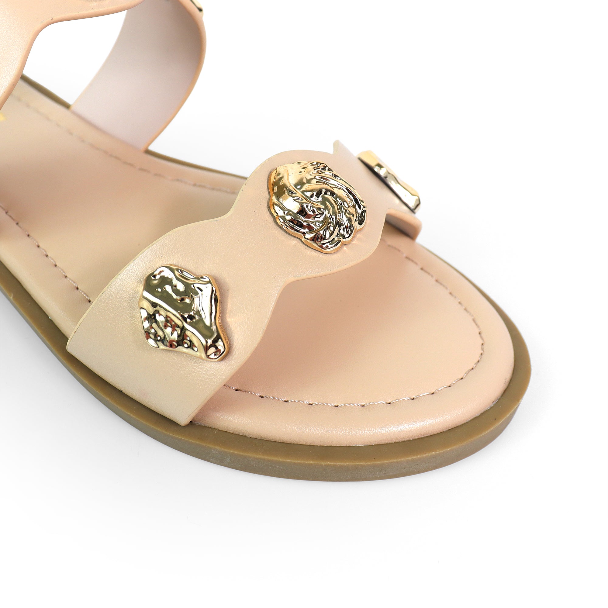 AMAYA-2 OPEN DUO STRAP SANDAL NUDE