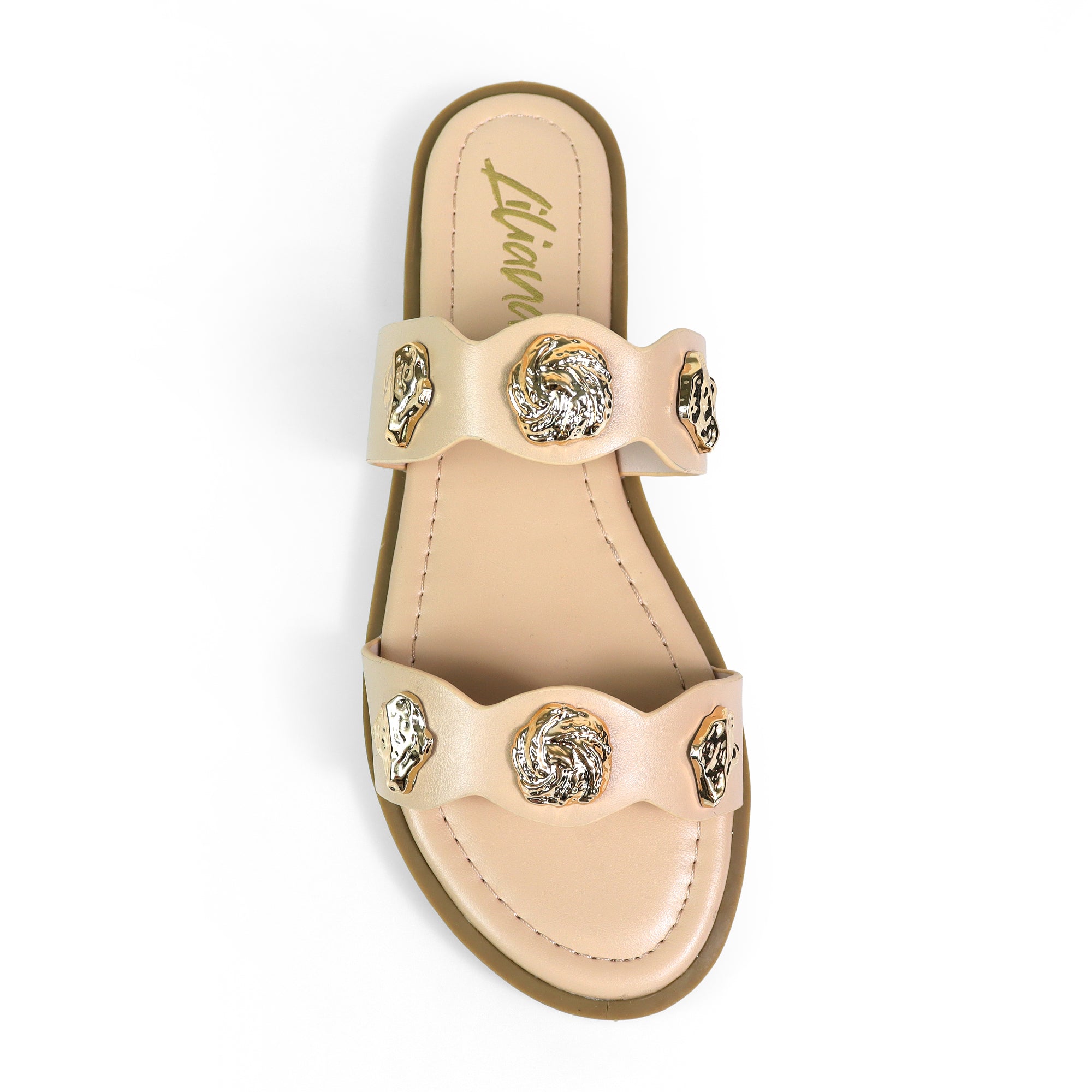 AMAYA-2 OPEN DUO STRAP SANDAL NUDE