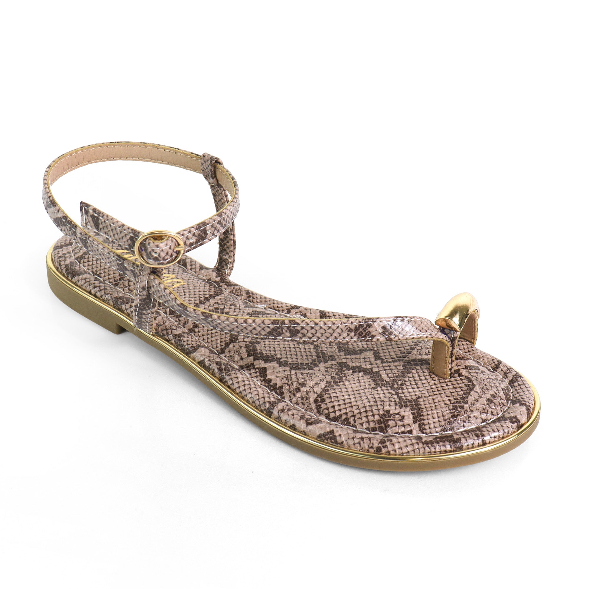 AMRIT-3 TOE LOOP SANDALS SNAKE