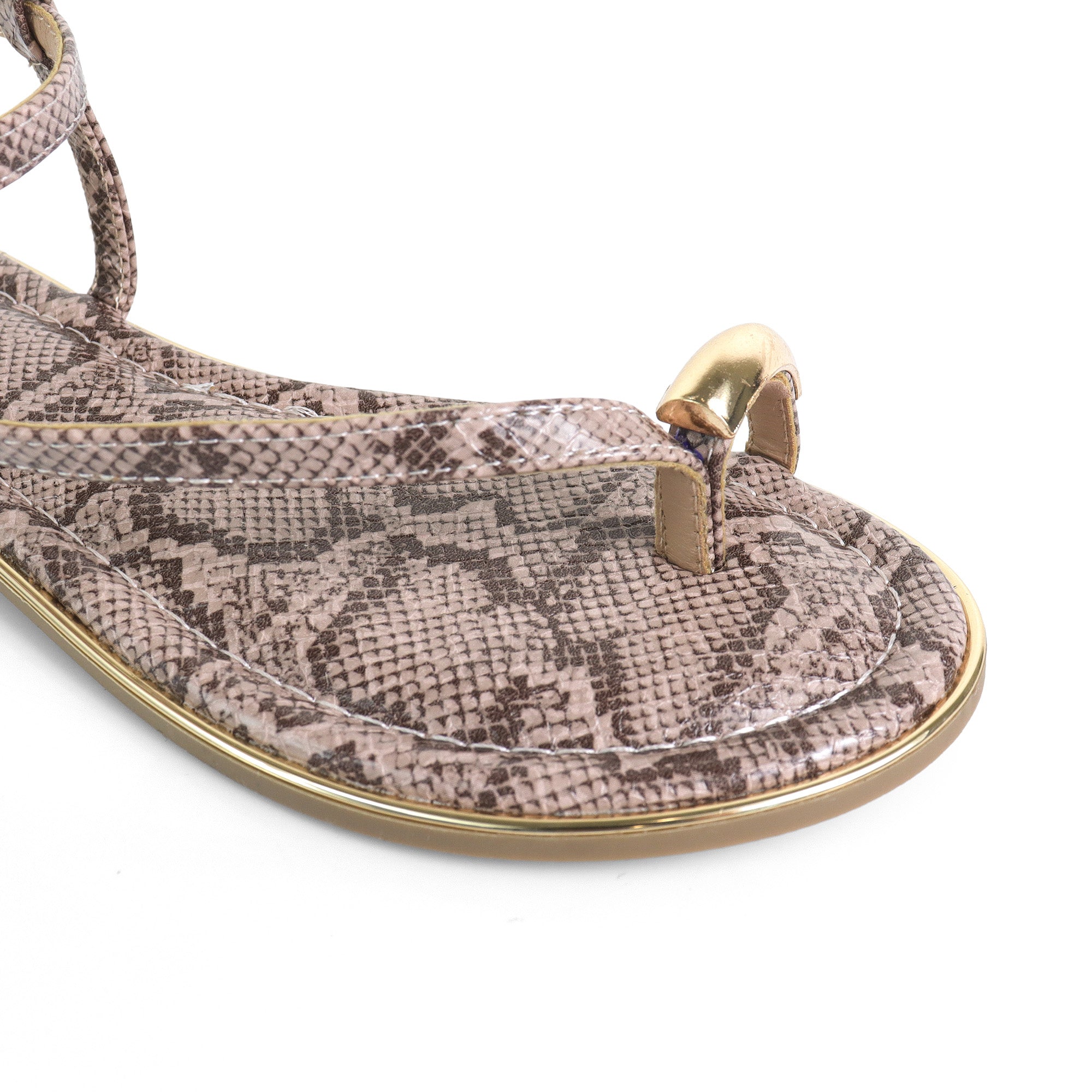 AMRIT-3 TOE LOOP SANDALS SNAKE