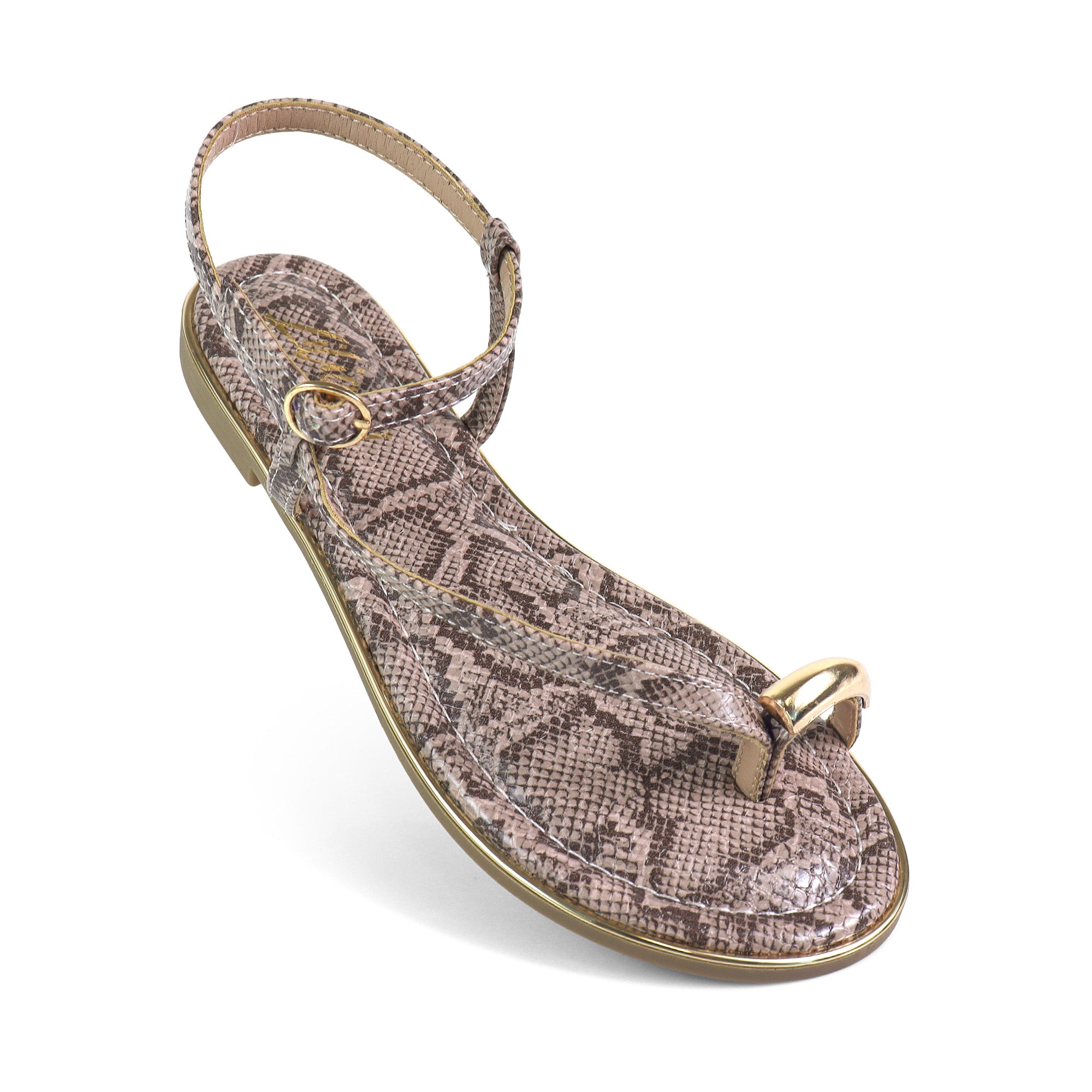AMRIT-3 TOE LOOP SANDALS SNAKE