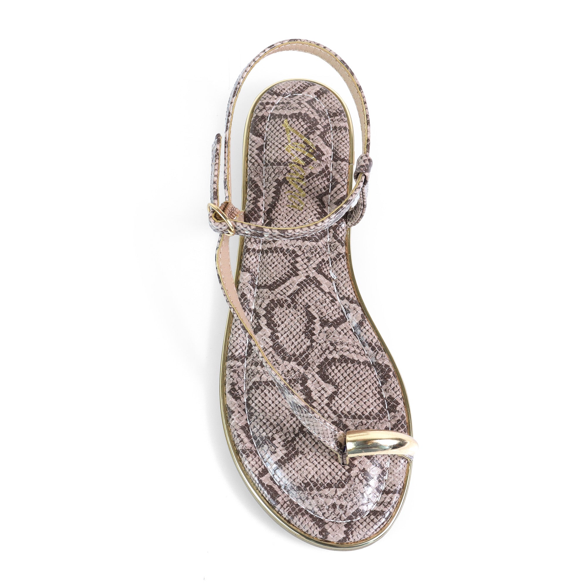 AMRIT-3 TOE LOOP SANDALS SNAKE