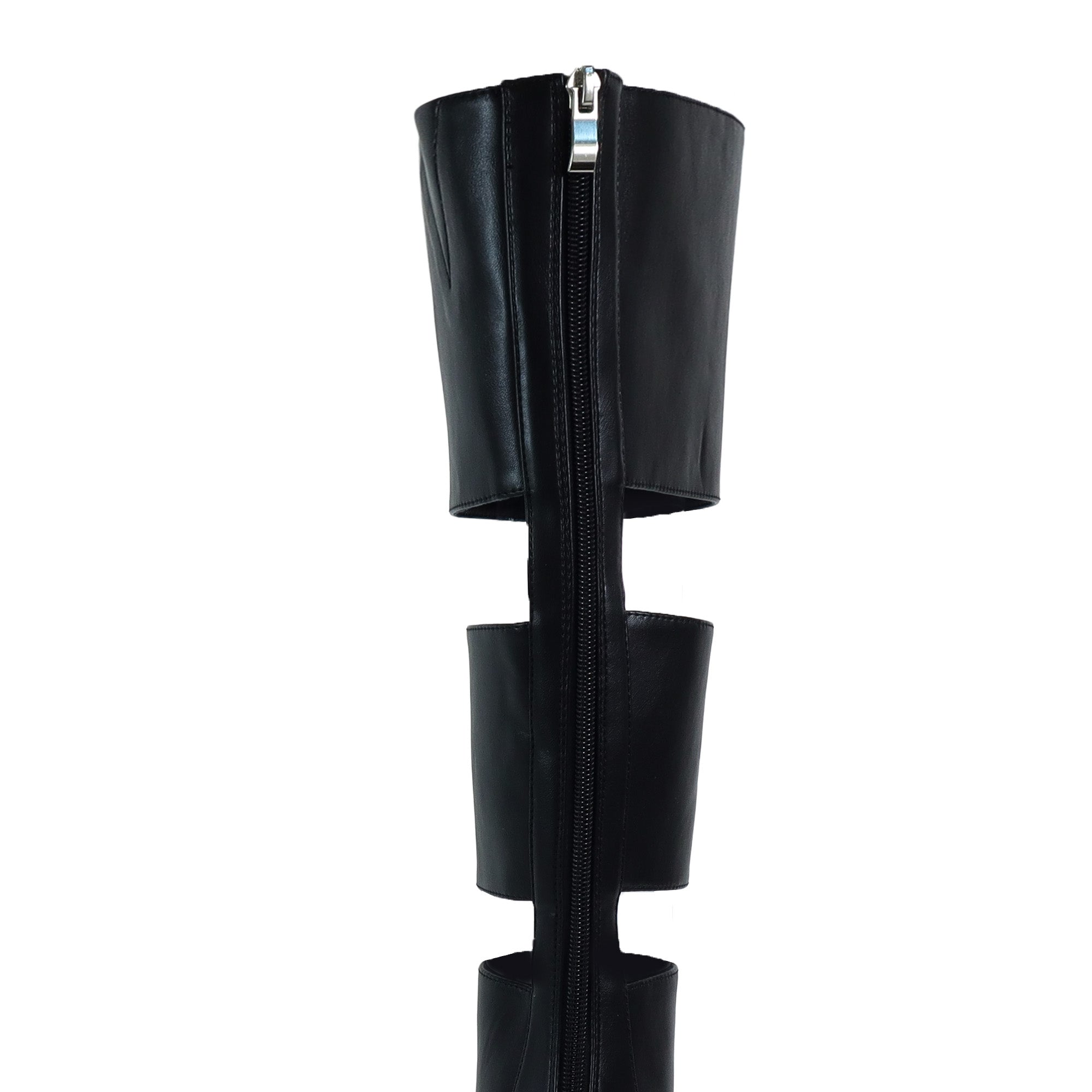 AMYY-1 BELLANTRA GLADIATOR SANDAL W/ STILETTO HEEL  BLACK