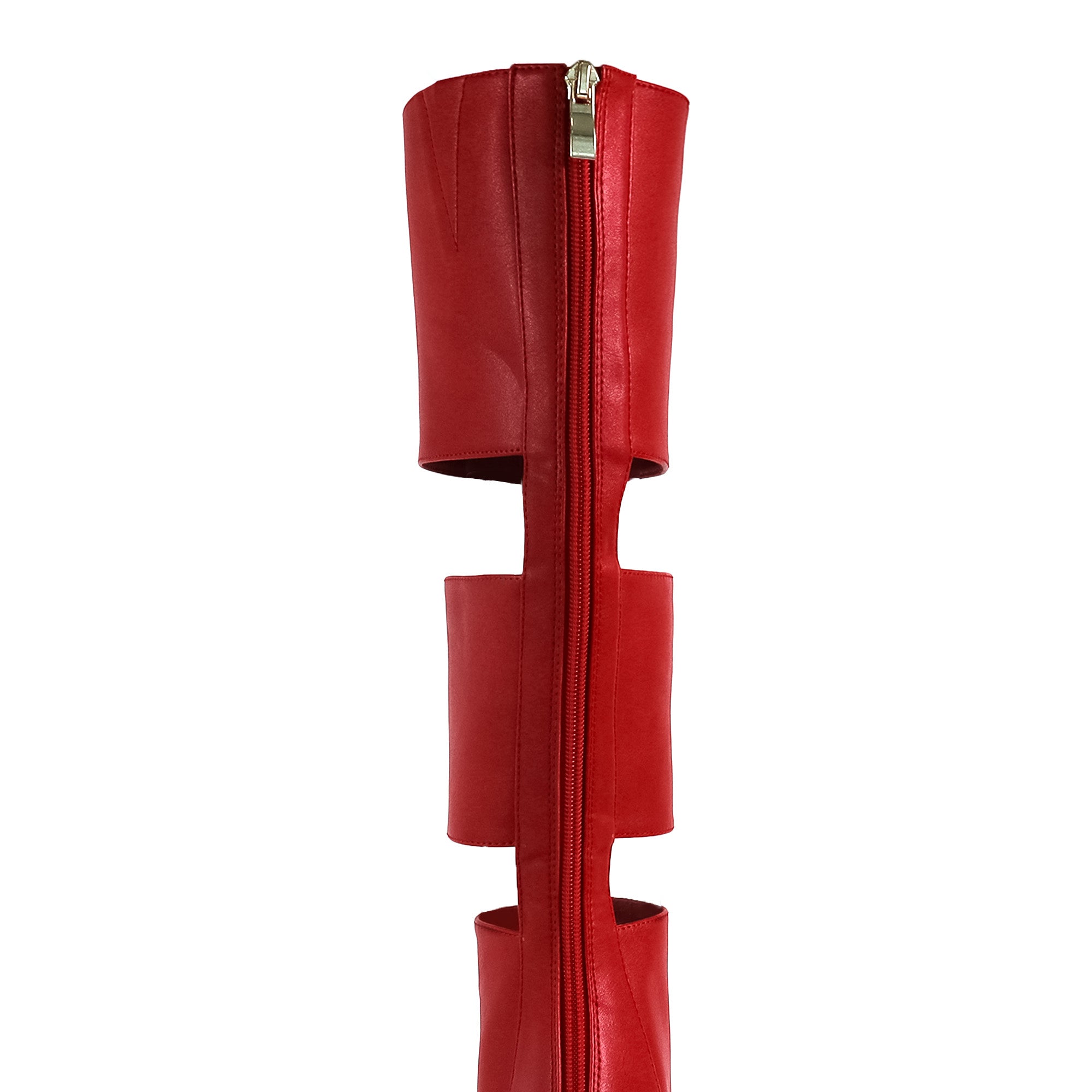 AMYY-1 BELLANTRA GLADIATOR SANDAL W/ STILETTO HEEL RED