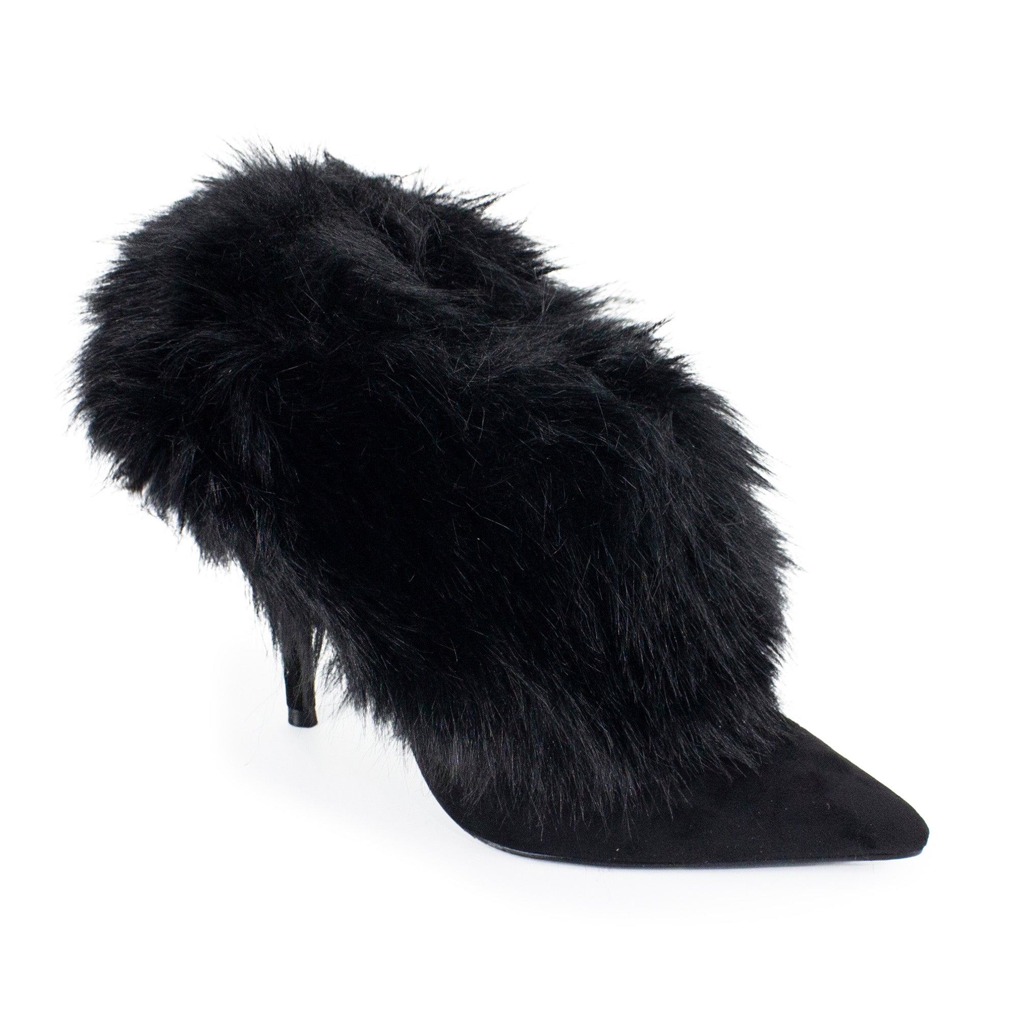 ANIQUE-1 FURRY BOOTIE BLACK