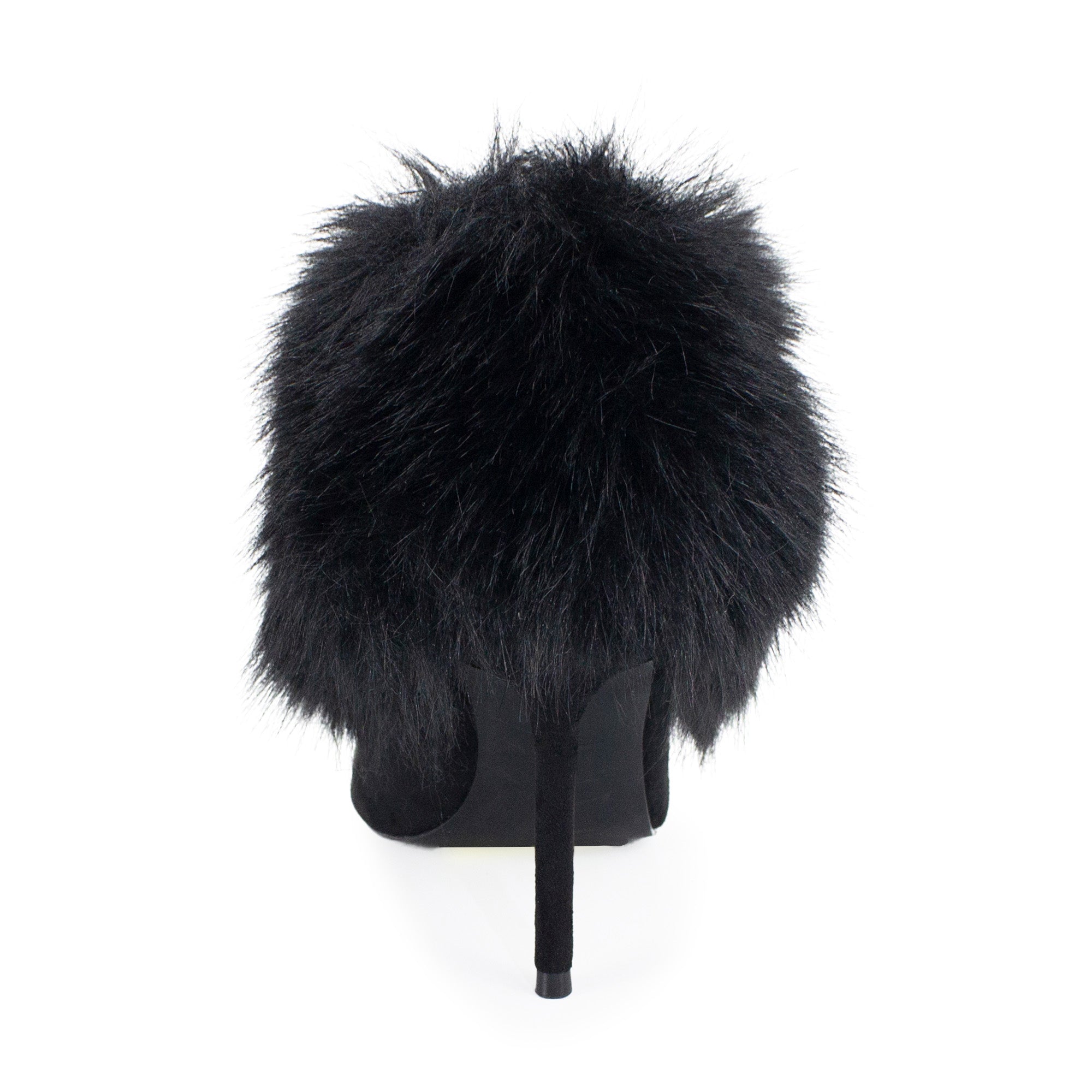 ANIQUE-1 FURRY BOOTIE BLACK