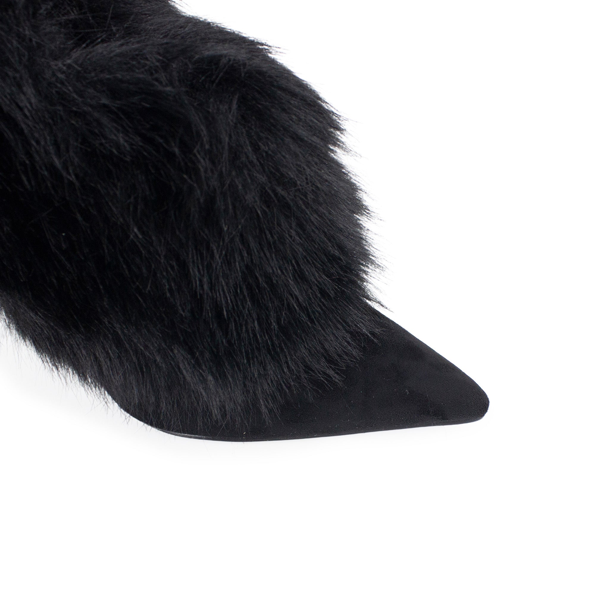 ANIQUE-1 FURRY BOOTIE BLACK