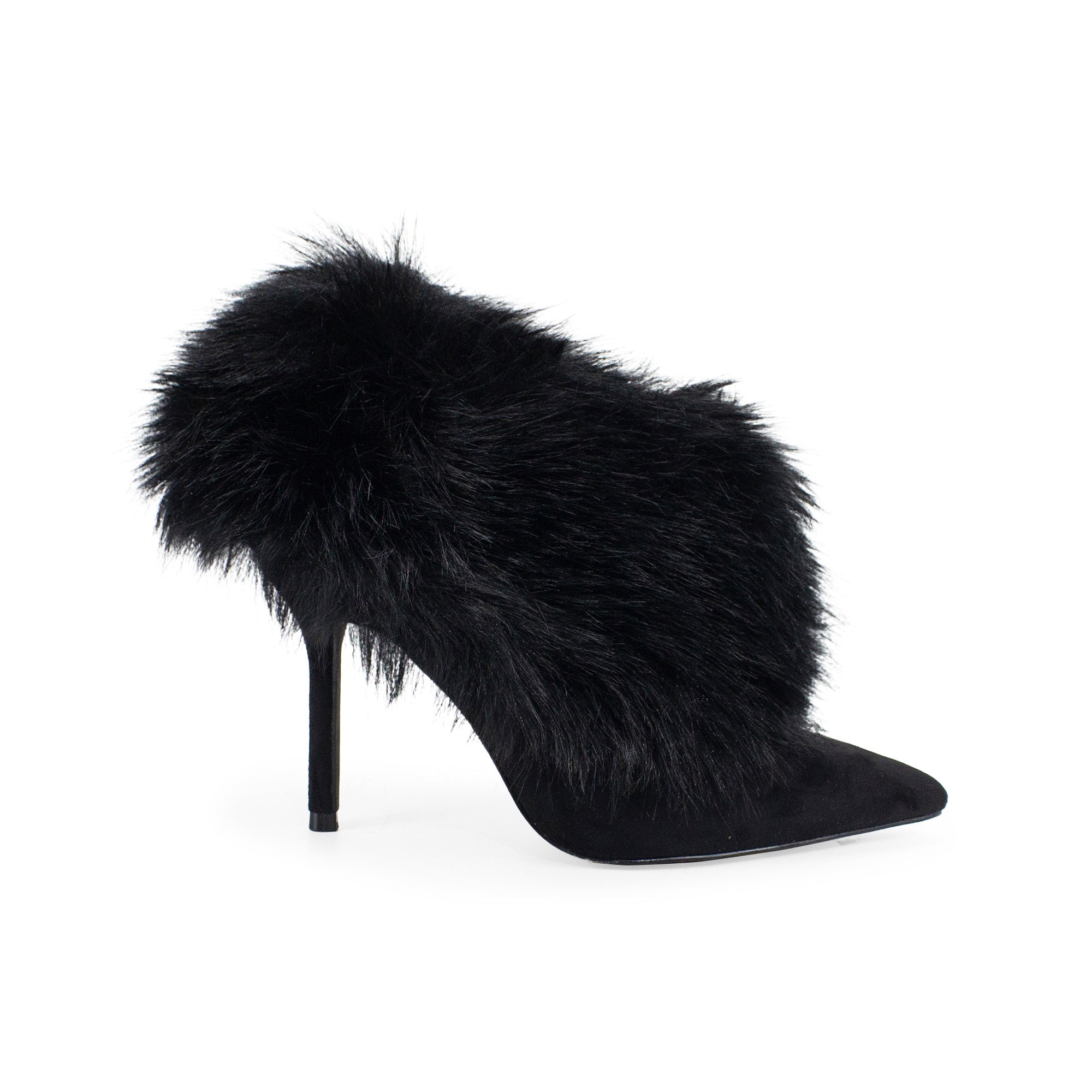 ANIQUE-1 FURRY BOOTIE BLACK
