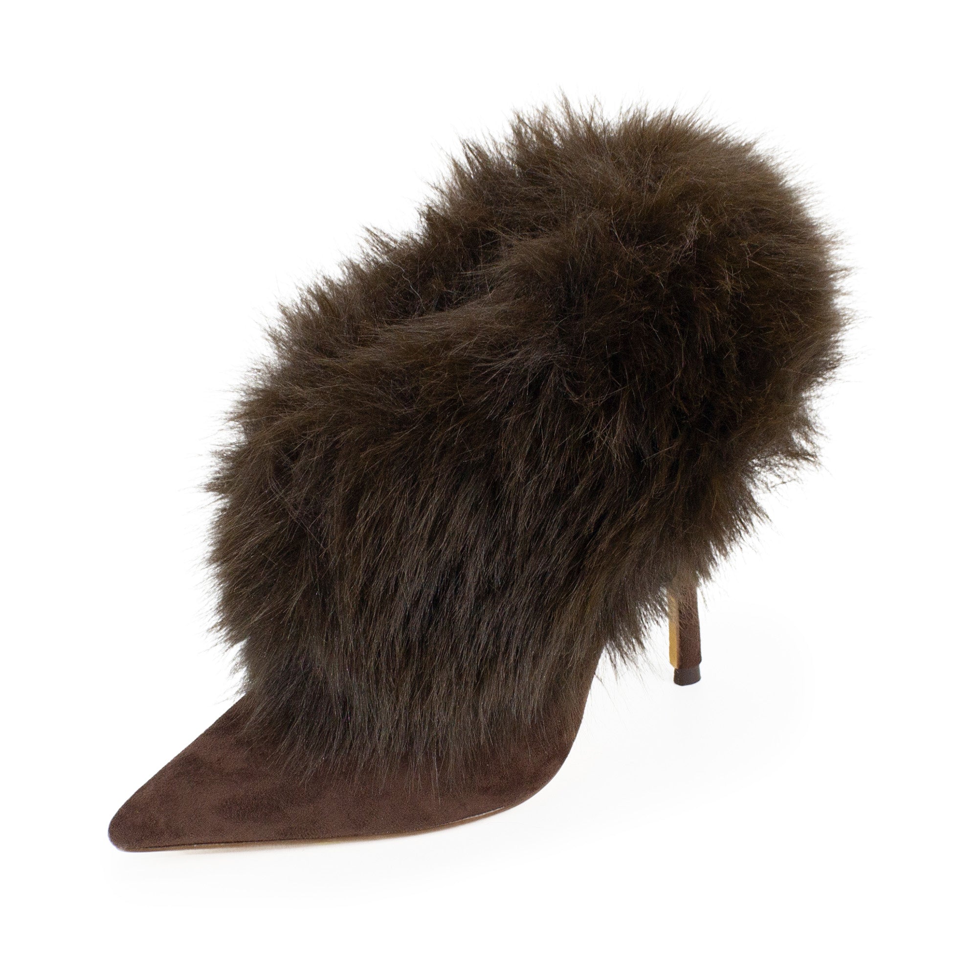 ANIQUE-1 FURRY BOOTIE BROWN