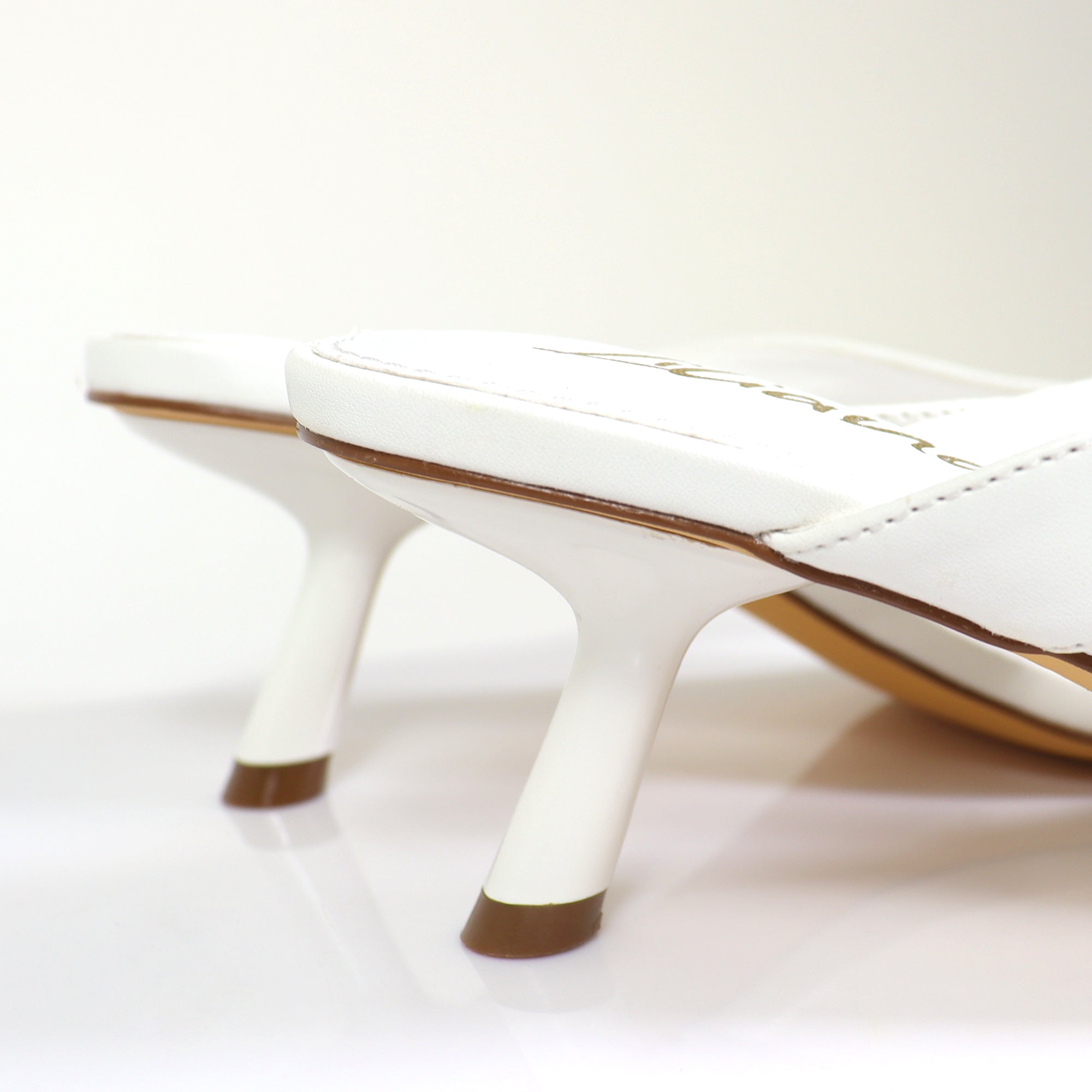 ANJA-6 Y2K KITTEN SANDAL W/ HEEL WHITE