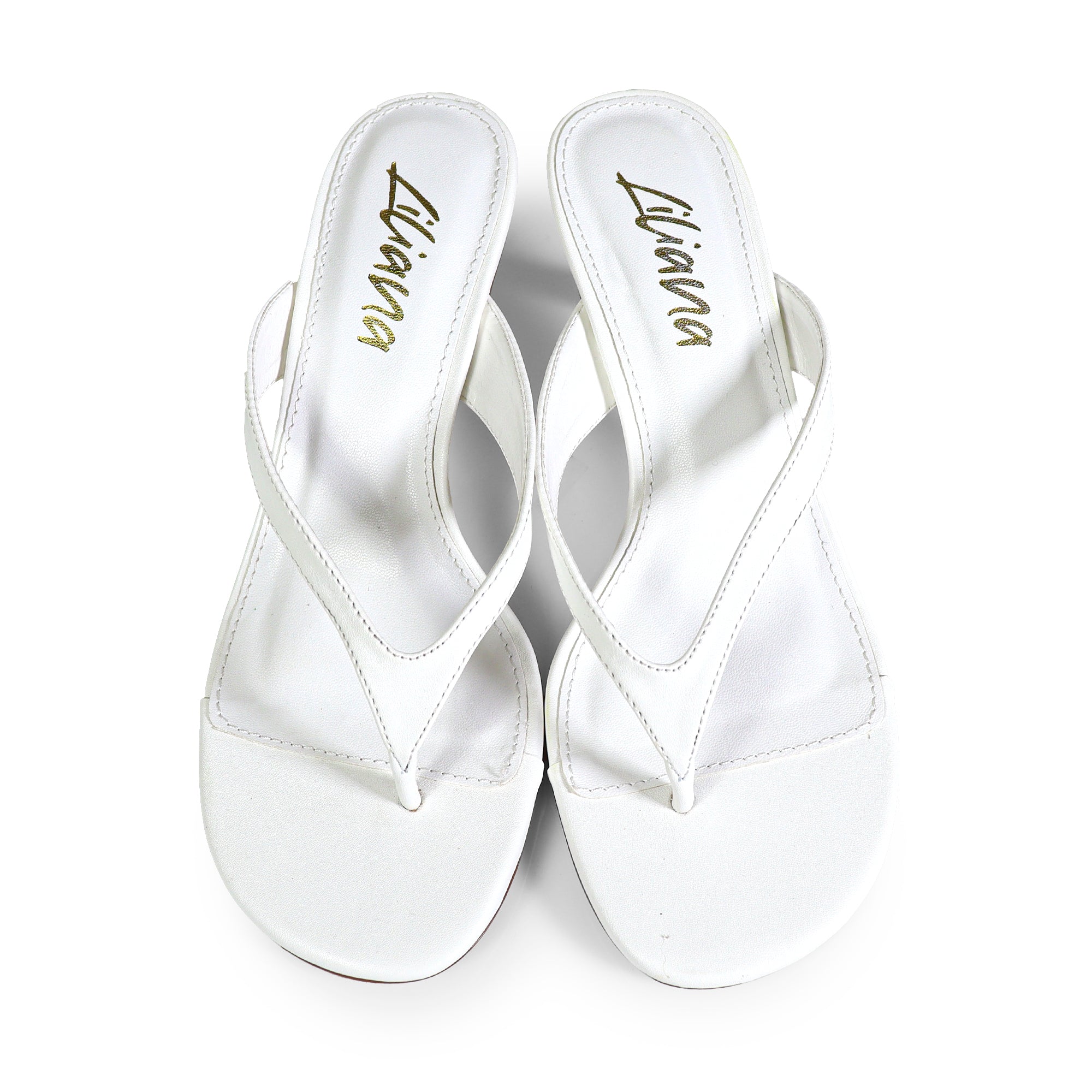 ANJA-6 Y2K KITTEN SANDAL W/ HEEL WHITE